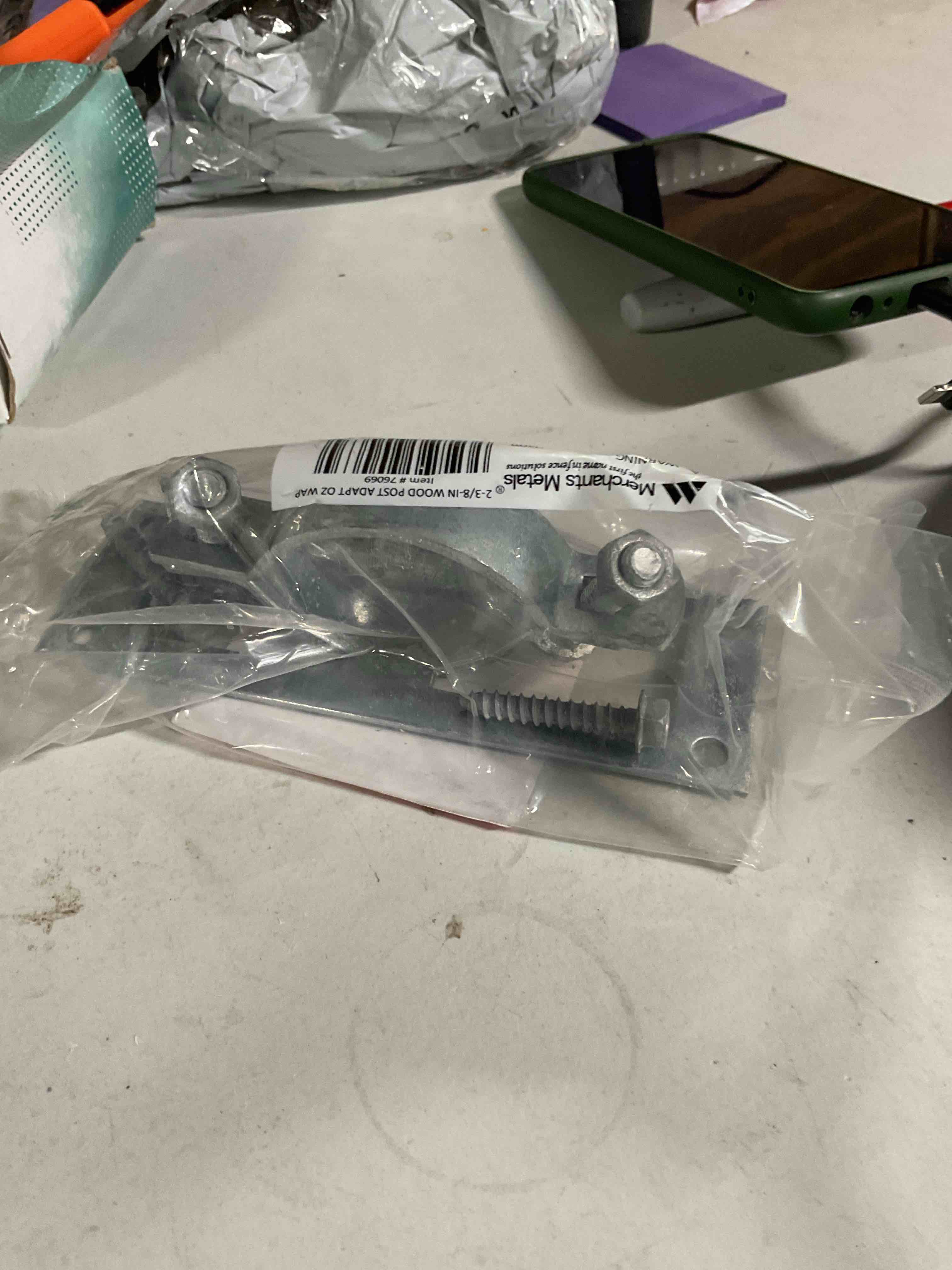 Condition photo showing Good Condition for Galvanized Wood Fence Adaptor