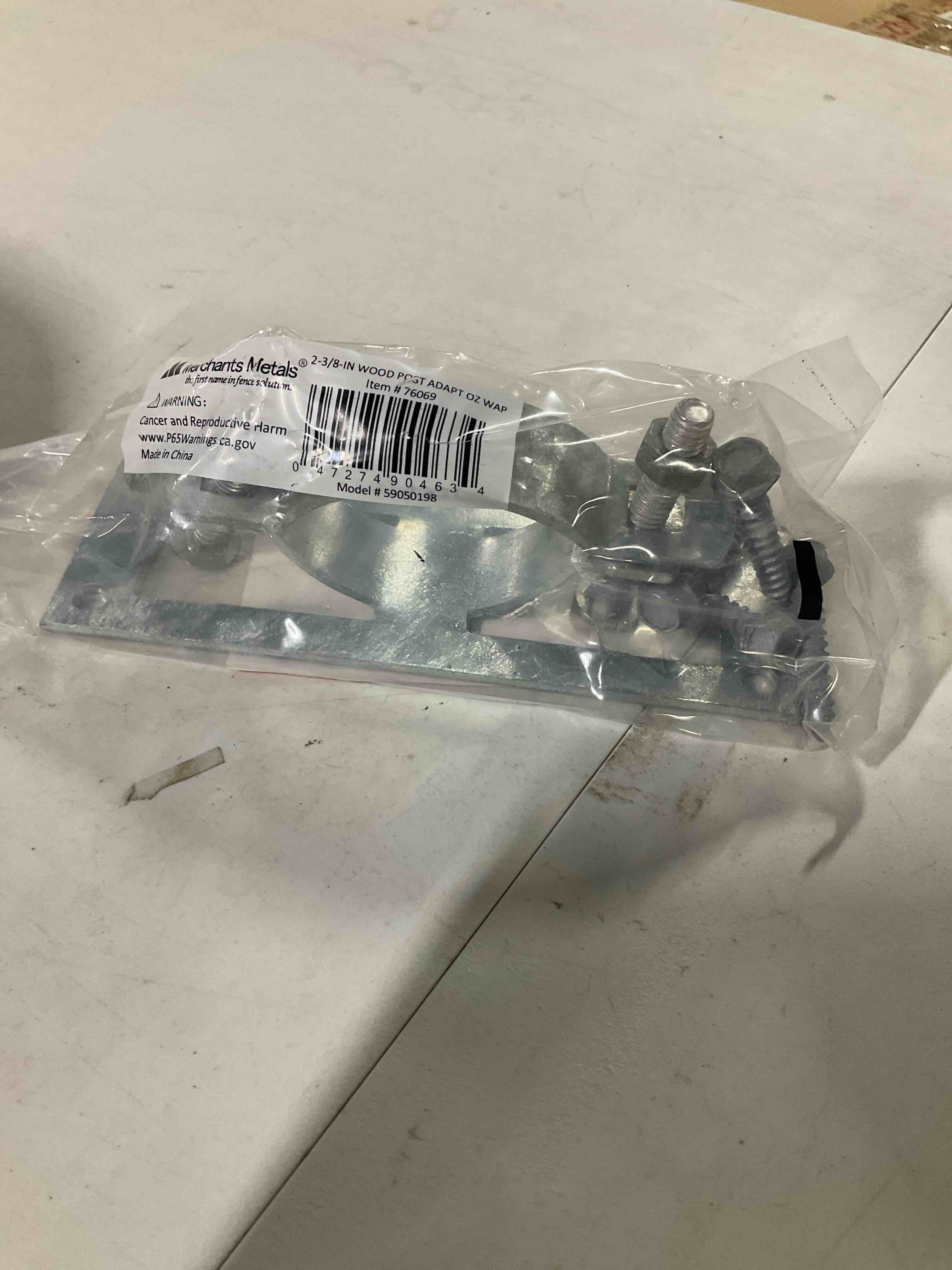 Condition photo showing Good Condition for Galvanized Wood Fence Adaptor