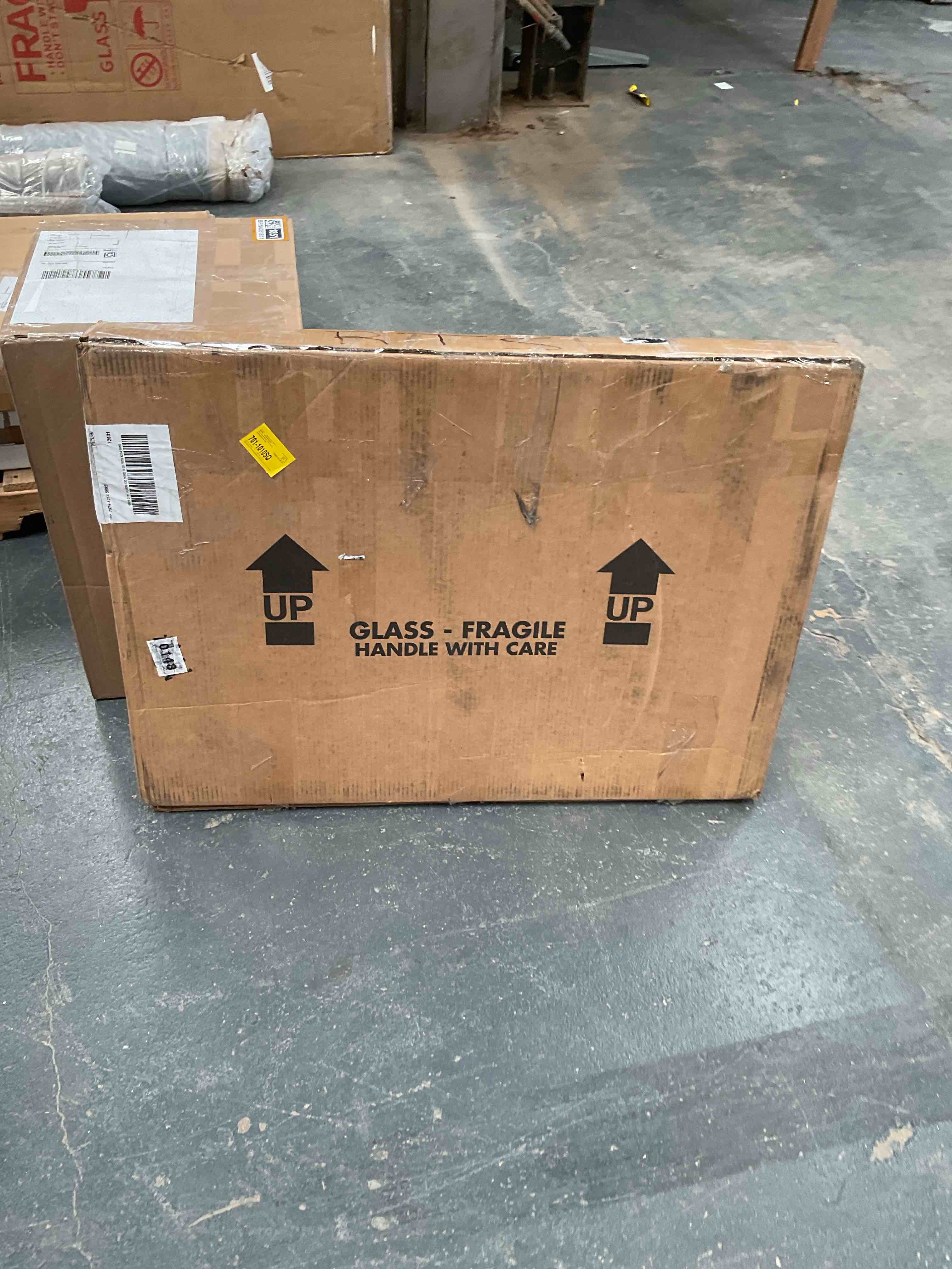 Condition photo showing Good Condition for 2 Piece Edna Farmhouse / Country Distressed Mirror Set