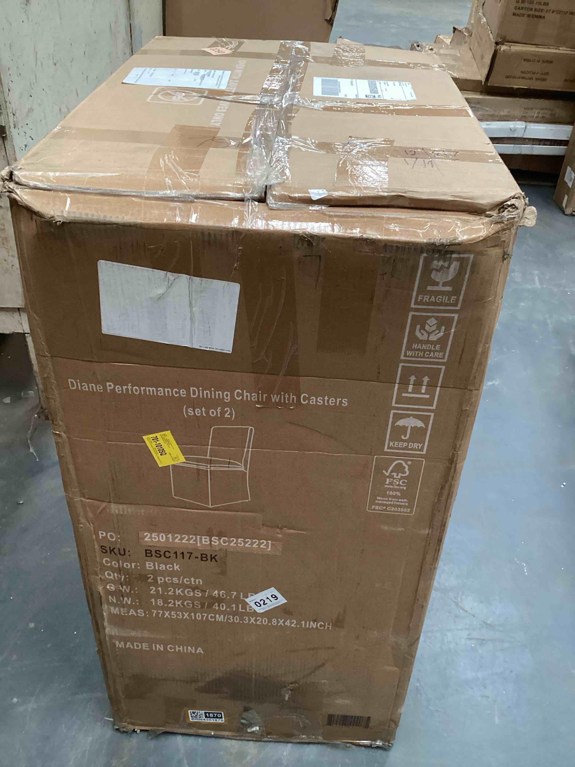 Condition photo showing Good Condition for Diane Performance dining chairs