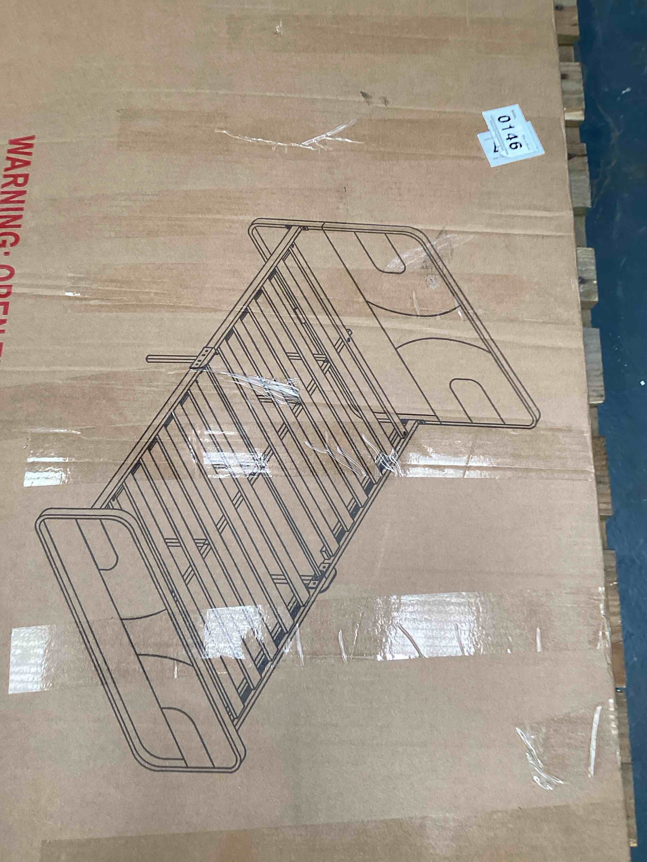 Condition photo showing Good Condition for Queen Bed-frame  Cream Color