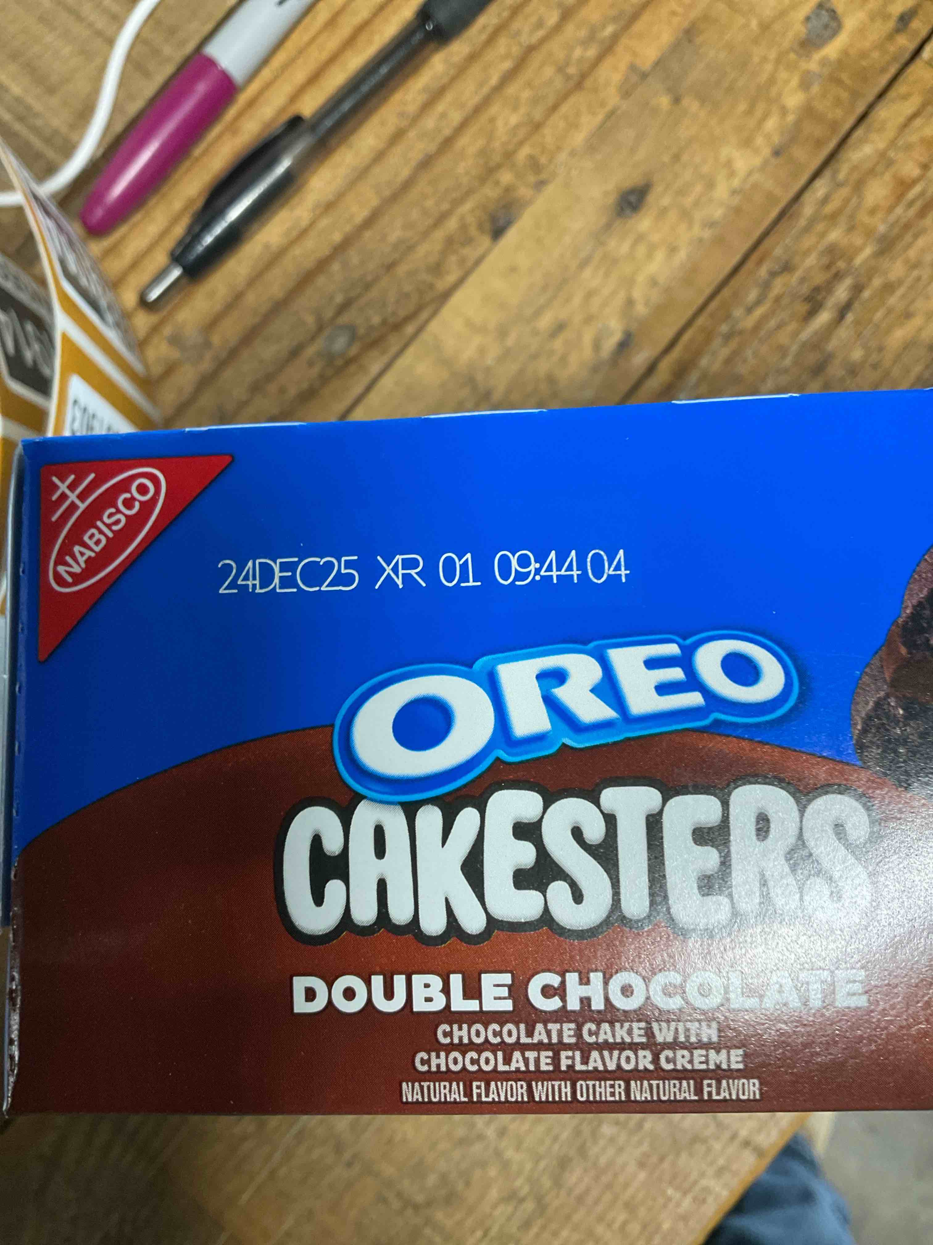 Condition photo showing New/Like New for OREO Cakesters Double Chocolate Soft Snack Cakes, 5-2.02 oz Snack Packs