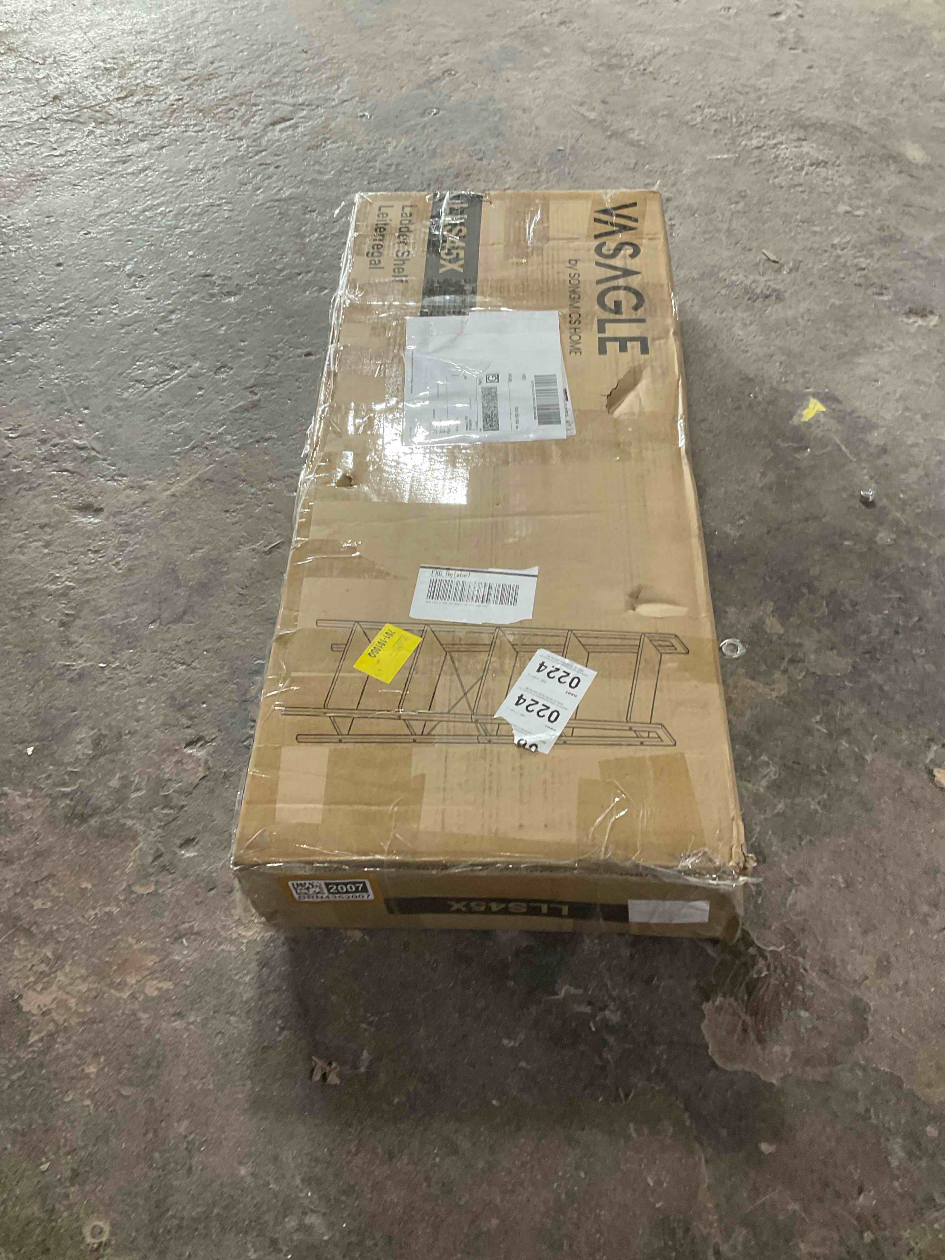 Condition photo showing Good Condition for Jabari 67.9" H x 22" W Metal Ladder Bookcase