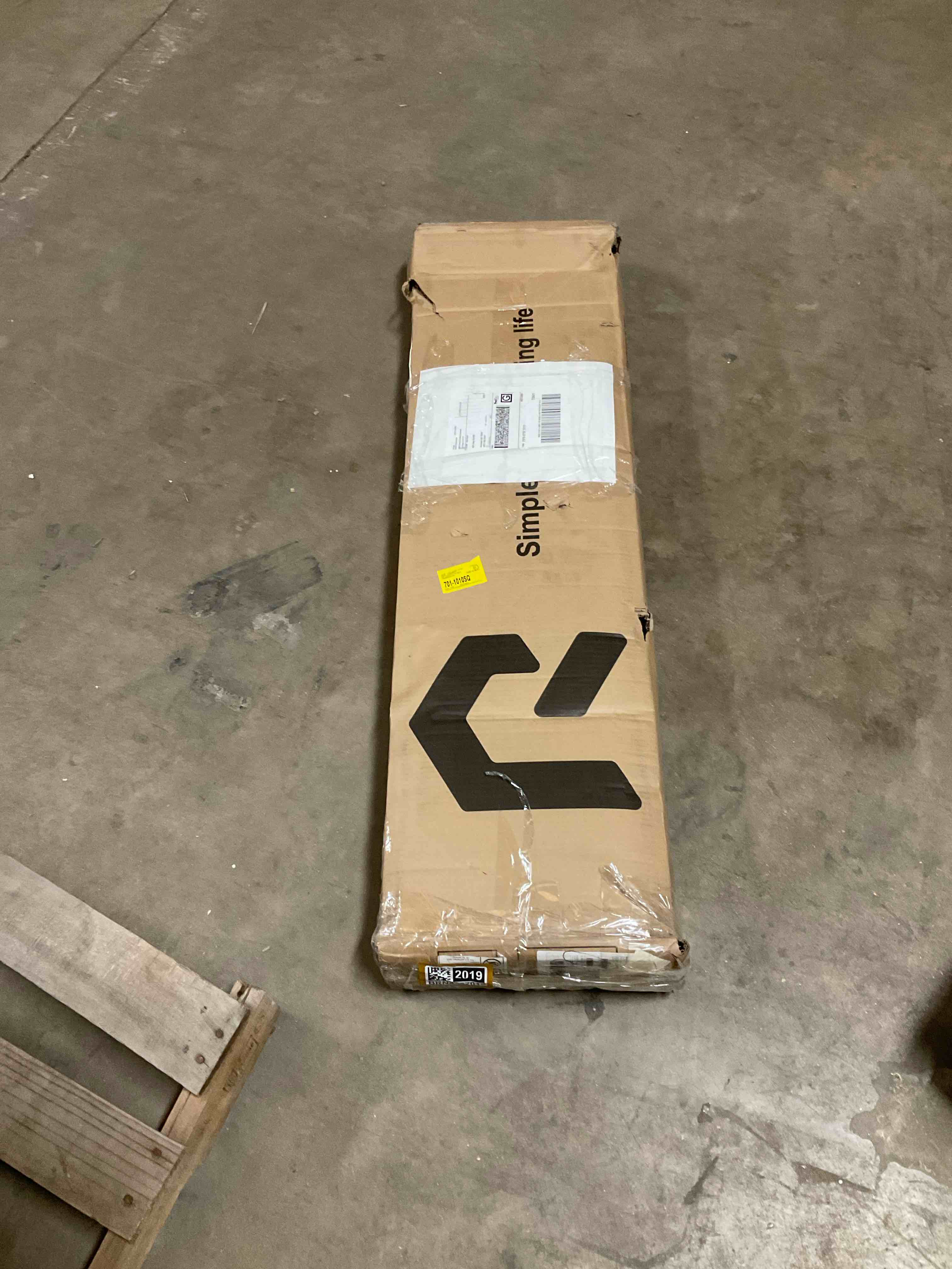 Condition photo showing Good Condition for 113 CM X 32 CM X 9 1/2 CM RUSTIC BROWN ENTRYWAY SHELF