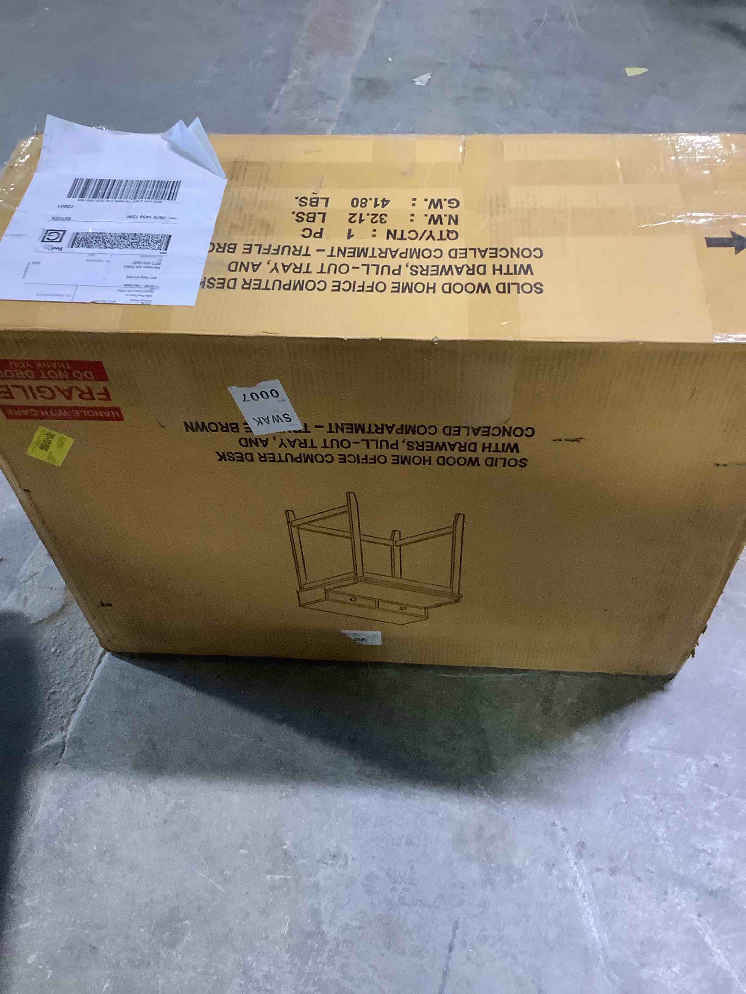 Condition photo showing Good Condition for Ardle 28\u0027\u0027 W Rectangle Secretary Desk