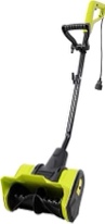 12-inch corded snow blower, 10-amp electric snow shovel with 19ft throw distance, etl certified winter snow removal for driveway, walkway \u0026 patio
