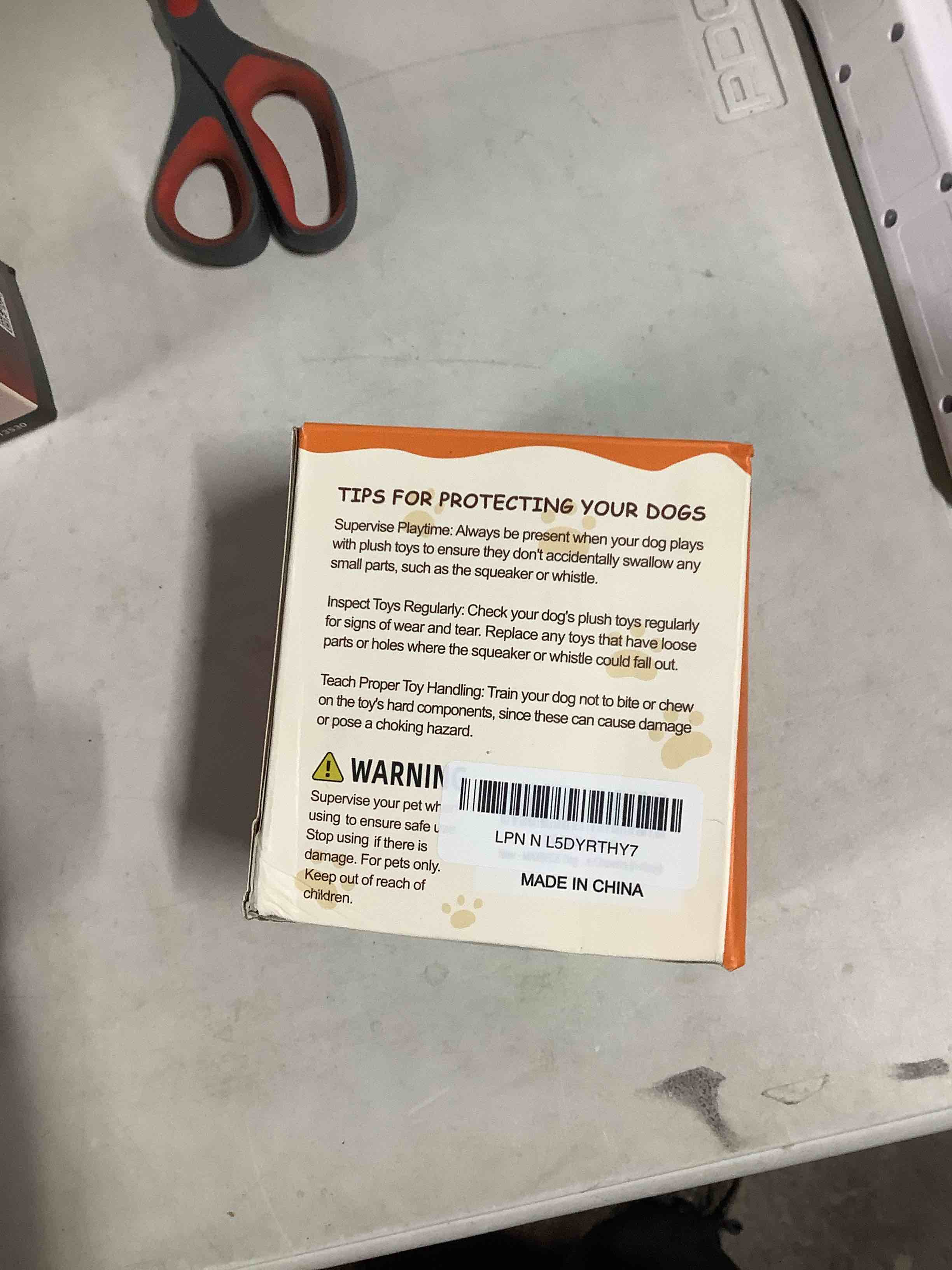 Condition photo showing As Is for dog toys