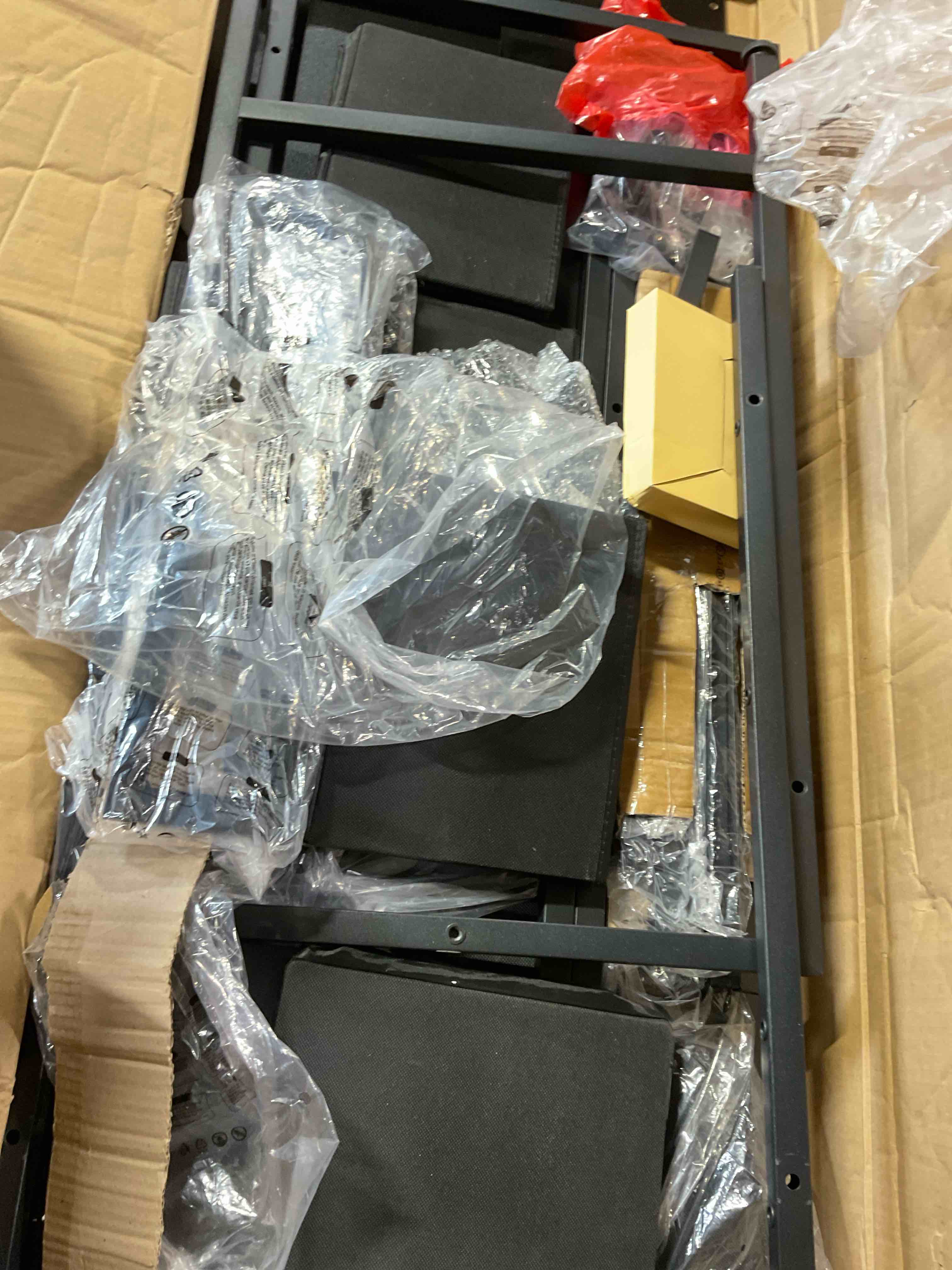 Cushioned Black Bench