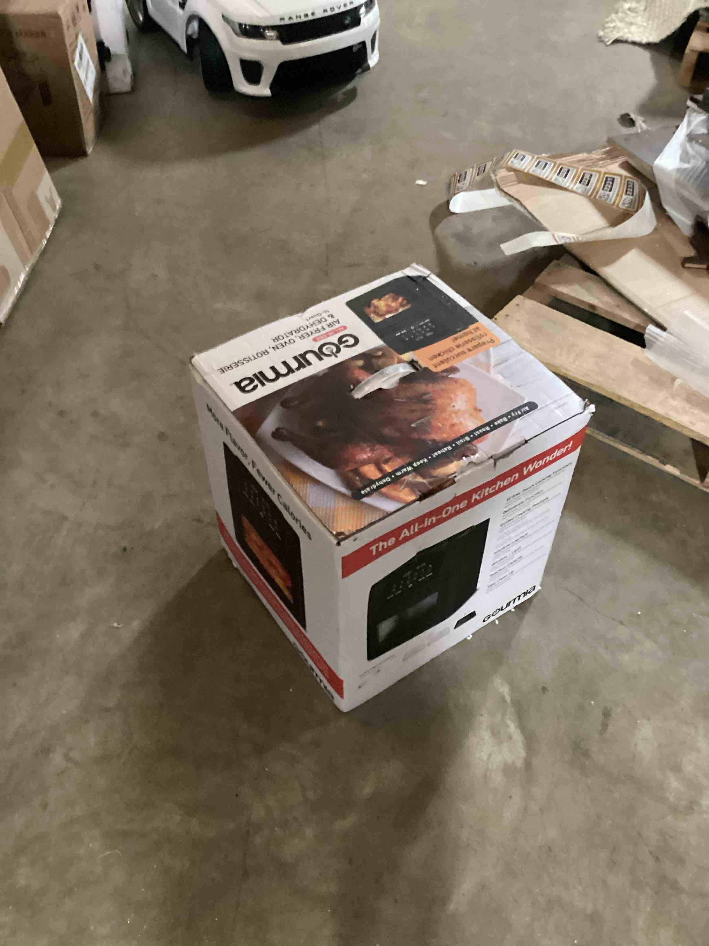 Condition photo showing Good Condition for gourmia air fryer oven rotisserie & dehydrator 4 in 1