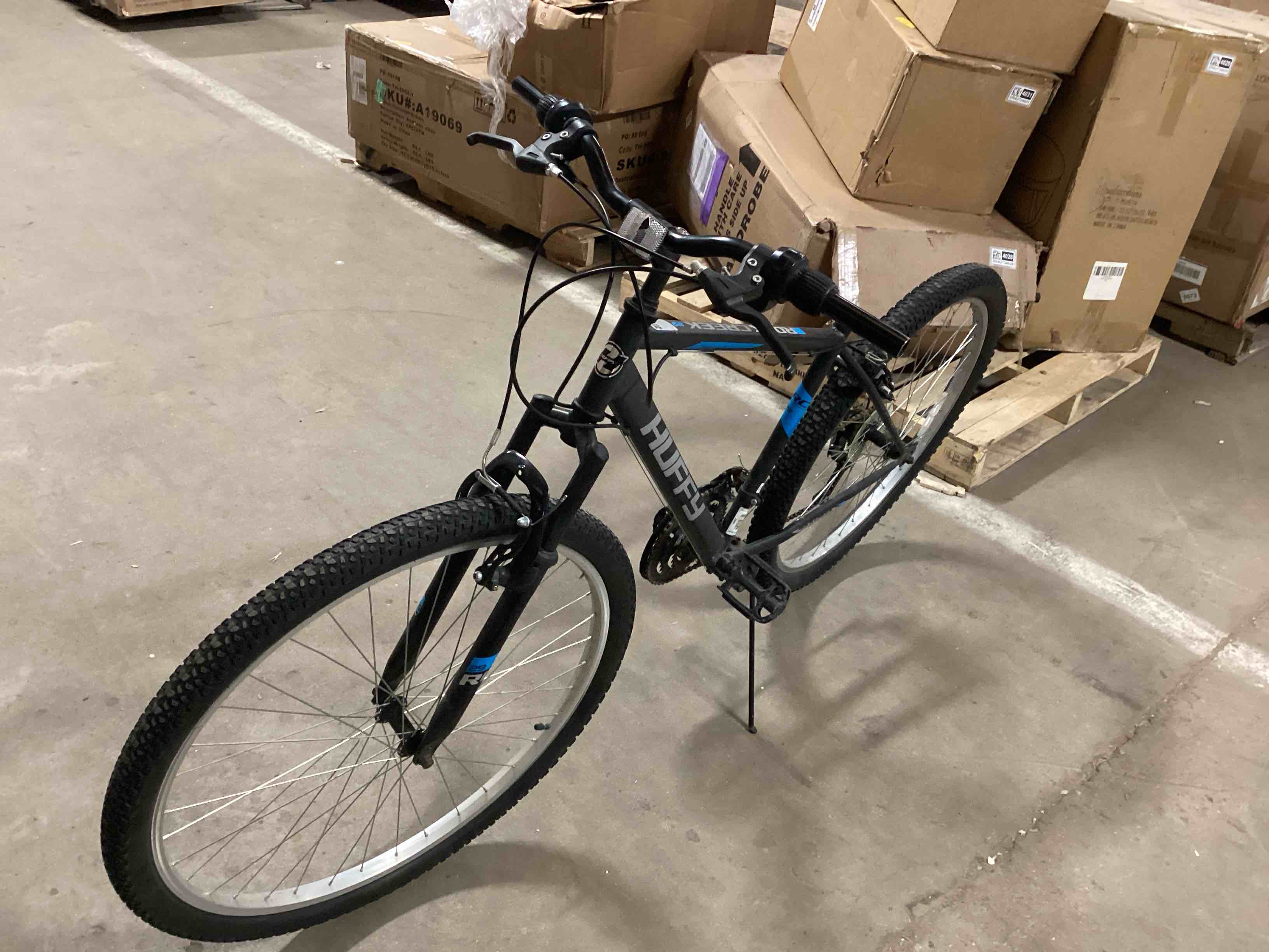 Condition photo showing Good Condition for huffy rock creek 29 “(no seat, no handlebar grips.)”