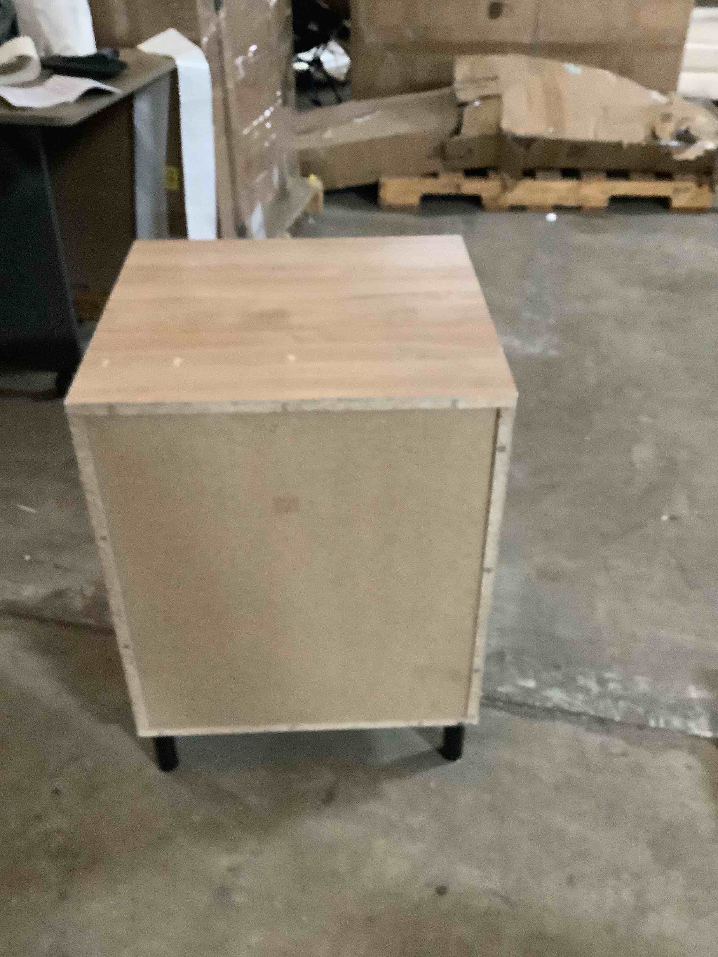 Condition photo showing Good Condition for 1 drawer end table wood