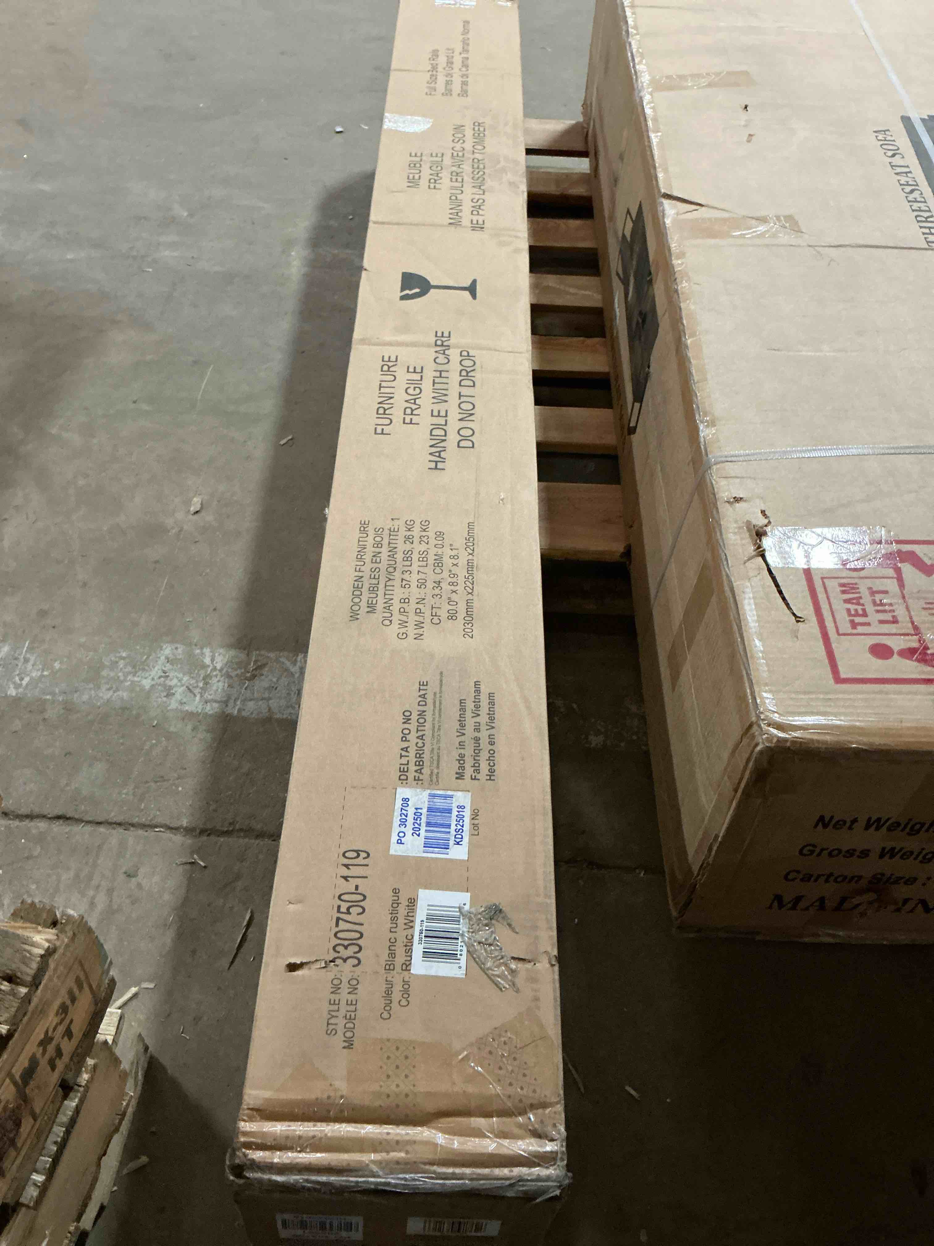 Condition photo showing Good Condition for Simmons Kids' Full Size Bed Rails Works with Monterey, Willow & Foundry Cribs - Rustic Gray