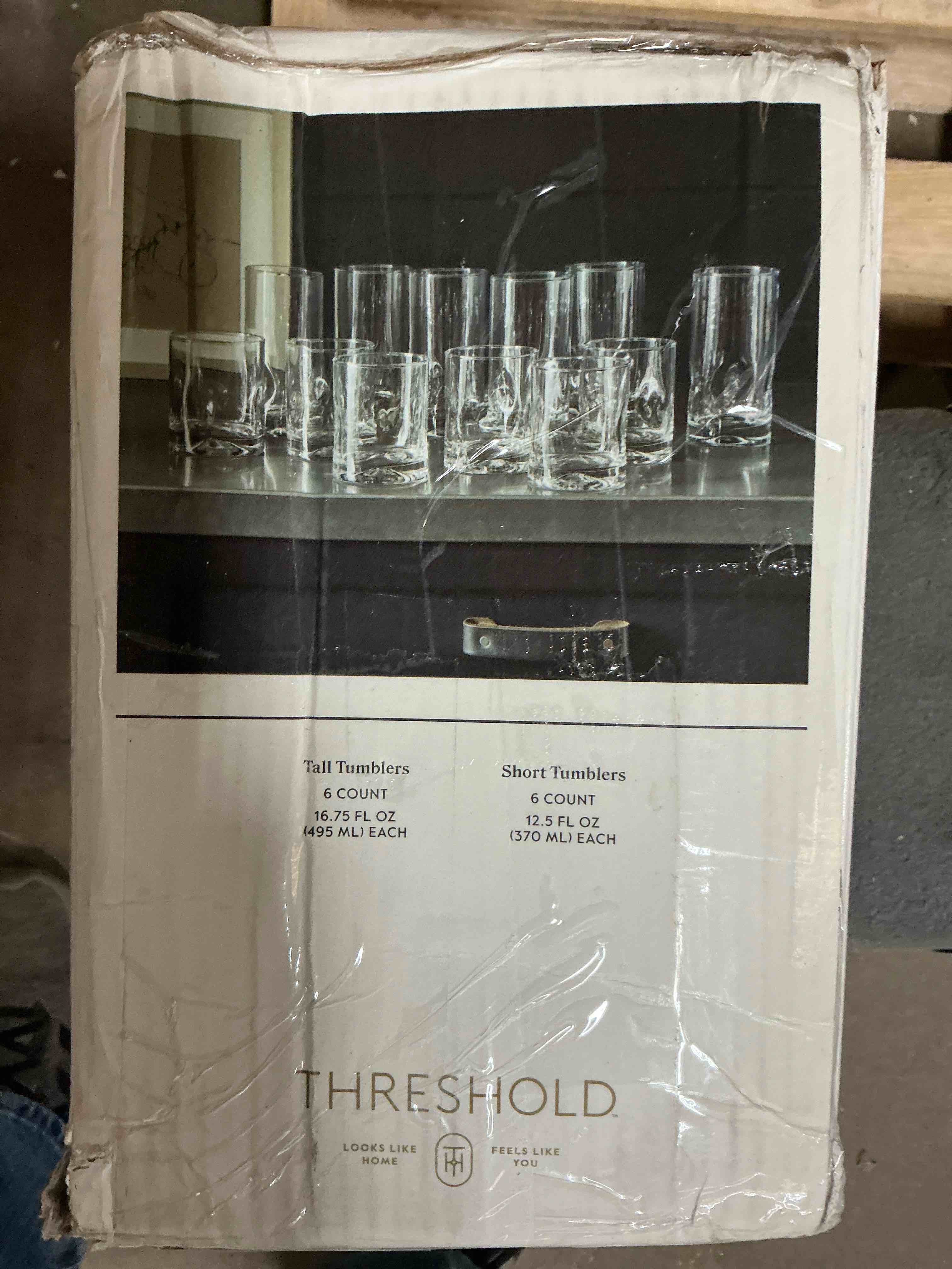 Condition photo showing Good Condition for 12pc Glass Telford Tumbler Set - Threshold™