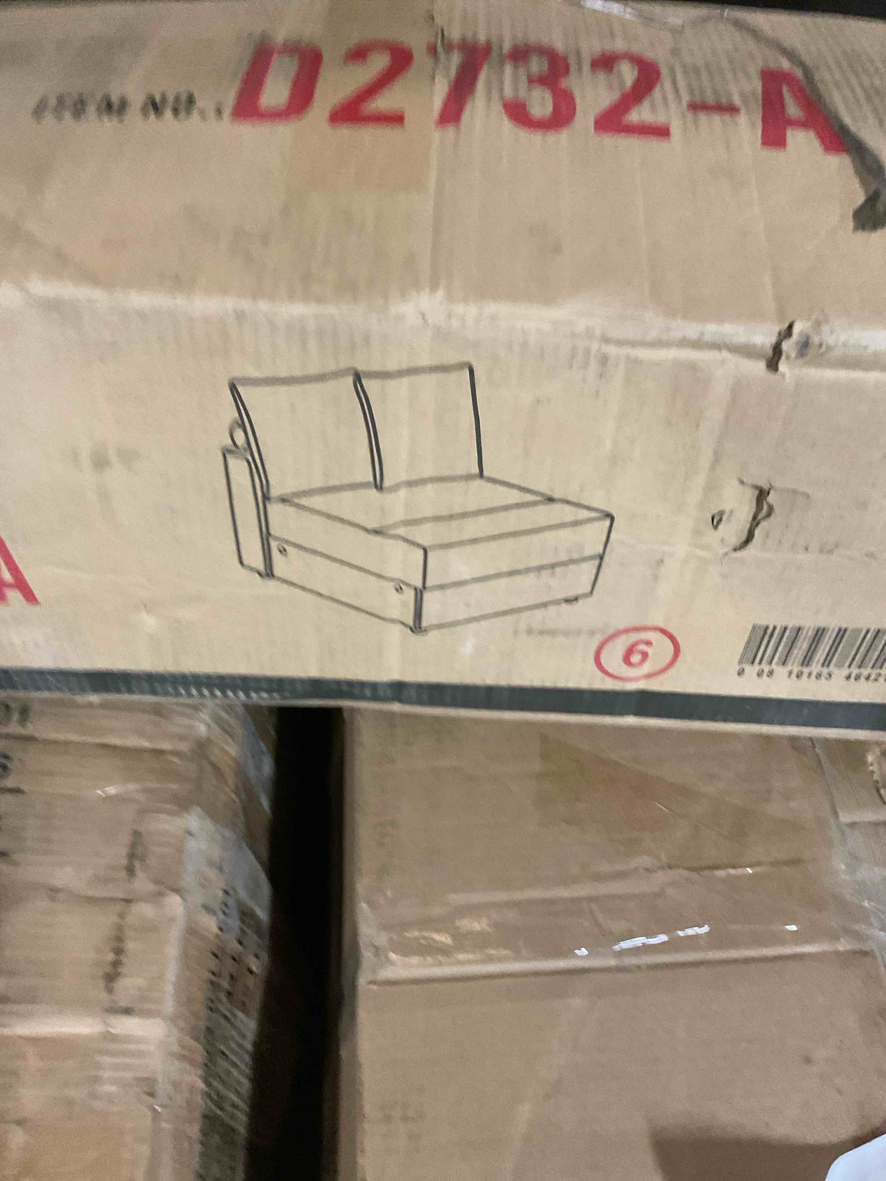 Condition photo showing Good Condition for Armless Sofa Chair
