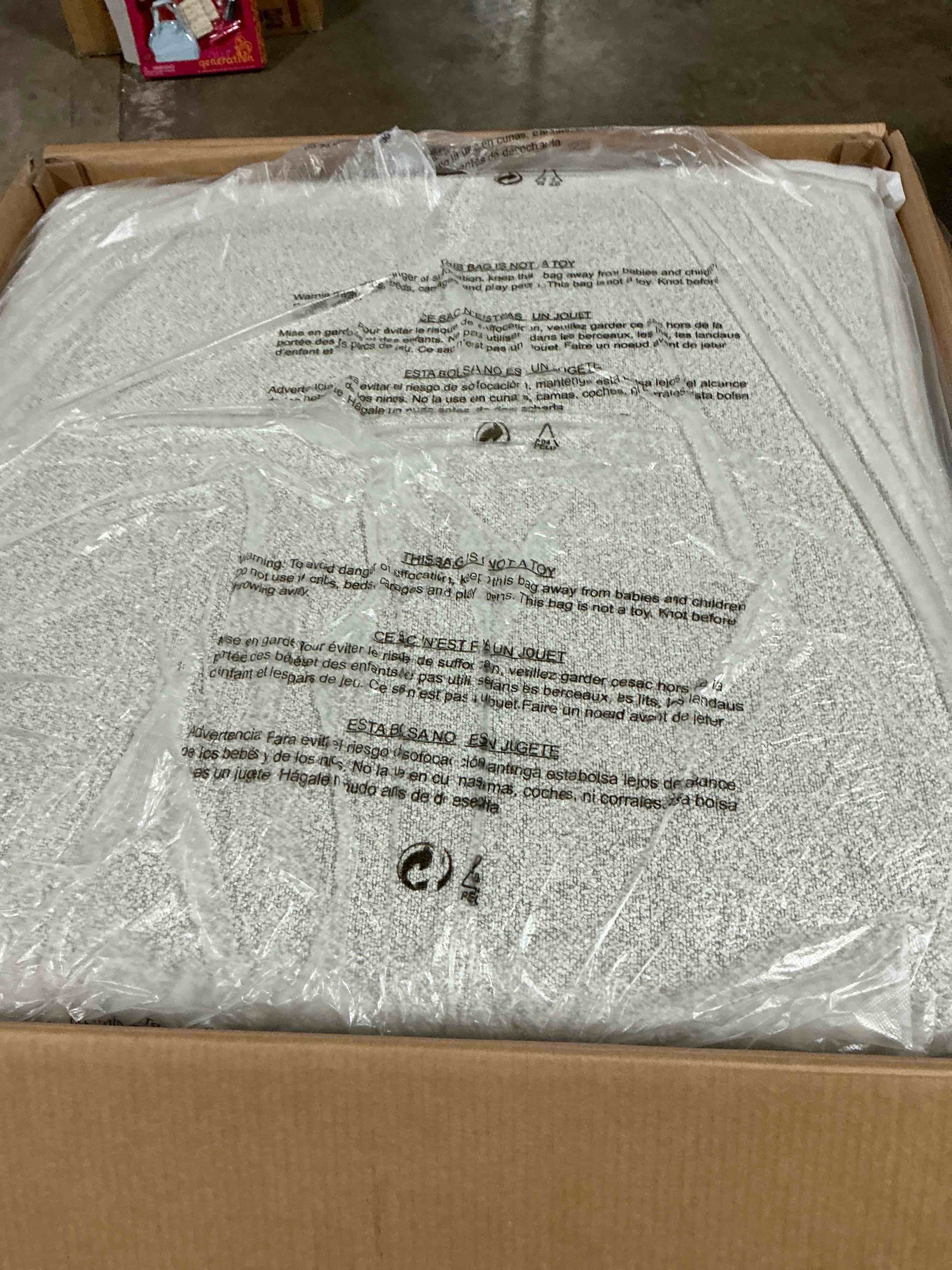 Condition photo showing Good Condition for (INCOMPLETE ) White Upholstered Chaise Sofa 