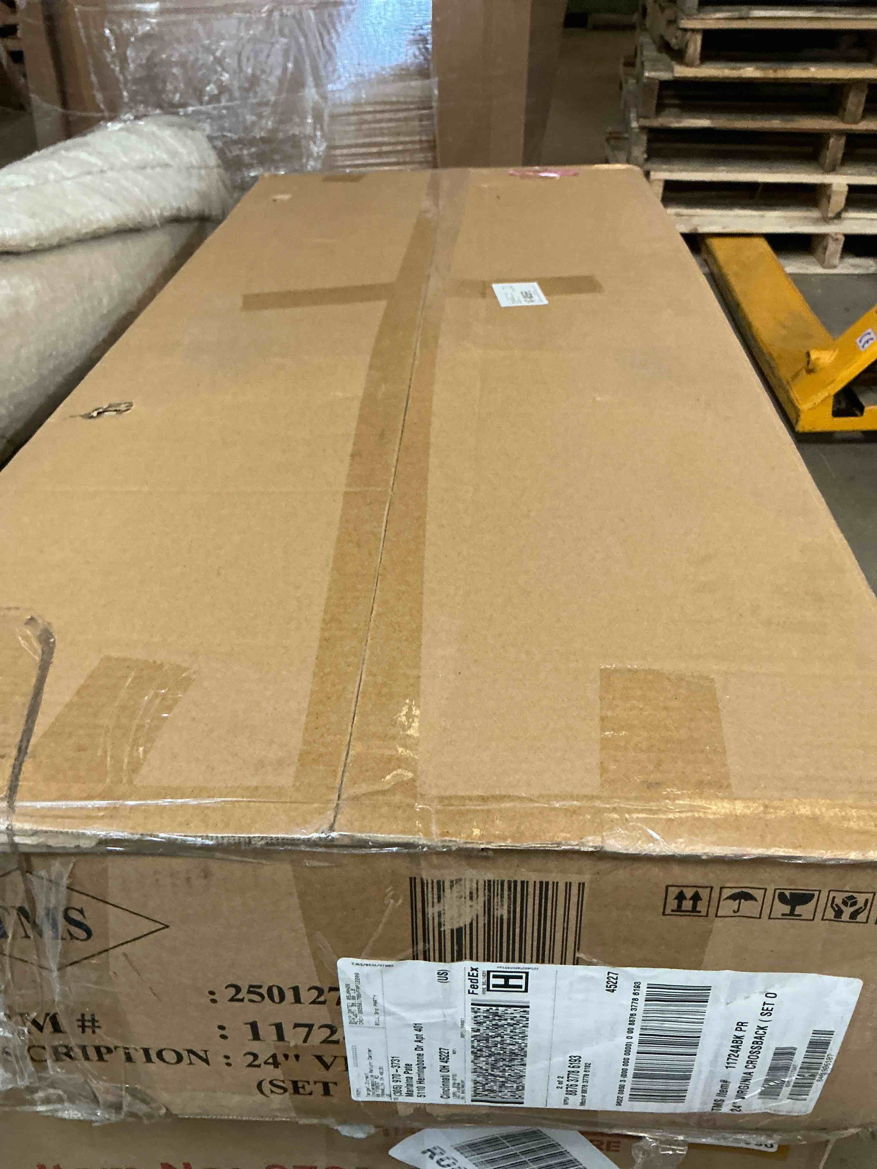 Condition photo showing Good Condition for TMS Virginia Cross-Back 24" Counter Stools,Black, Set of 2