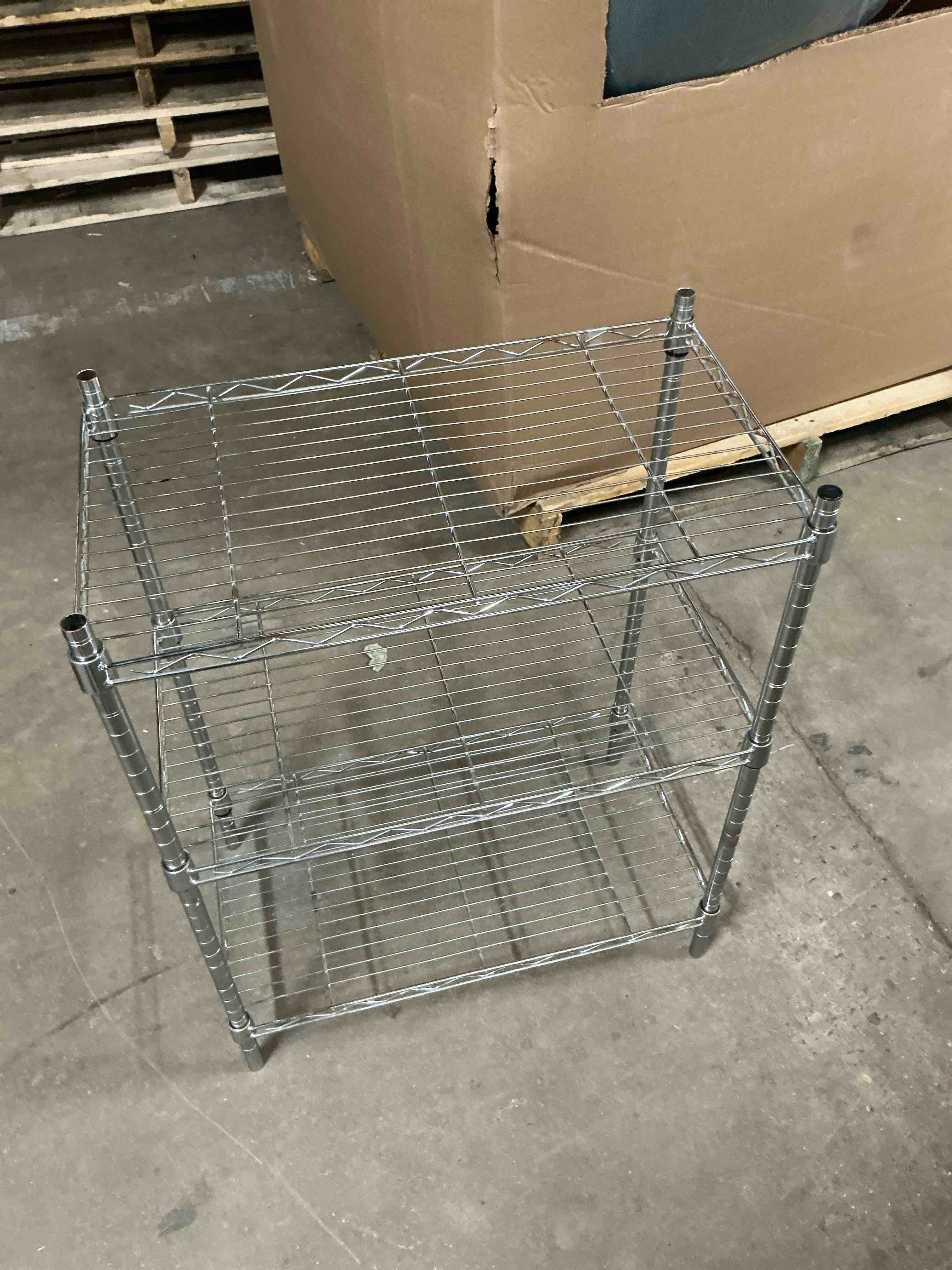 Condition photo showing Good Condition for Three tier metal shelf