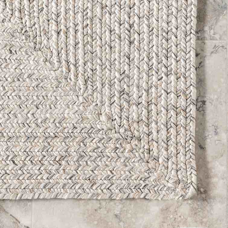 Luchezar Handmade Braided Ivory Indoor/Outdoor Rug