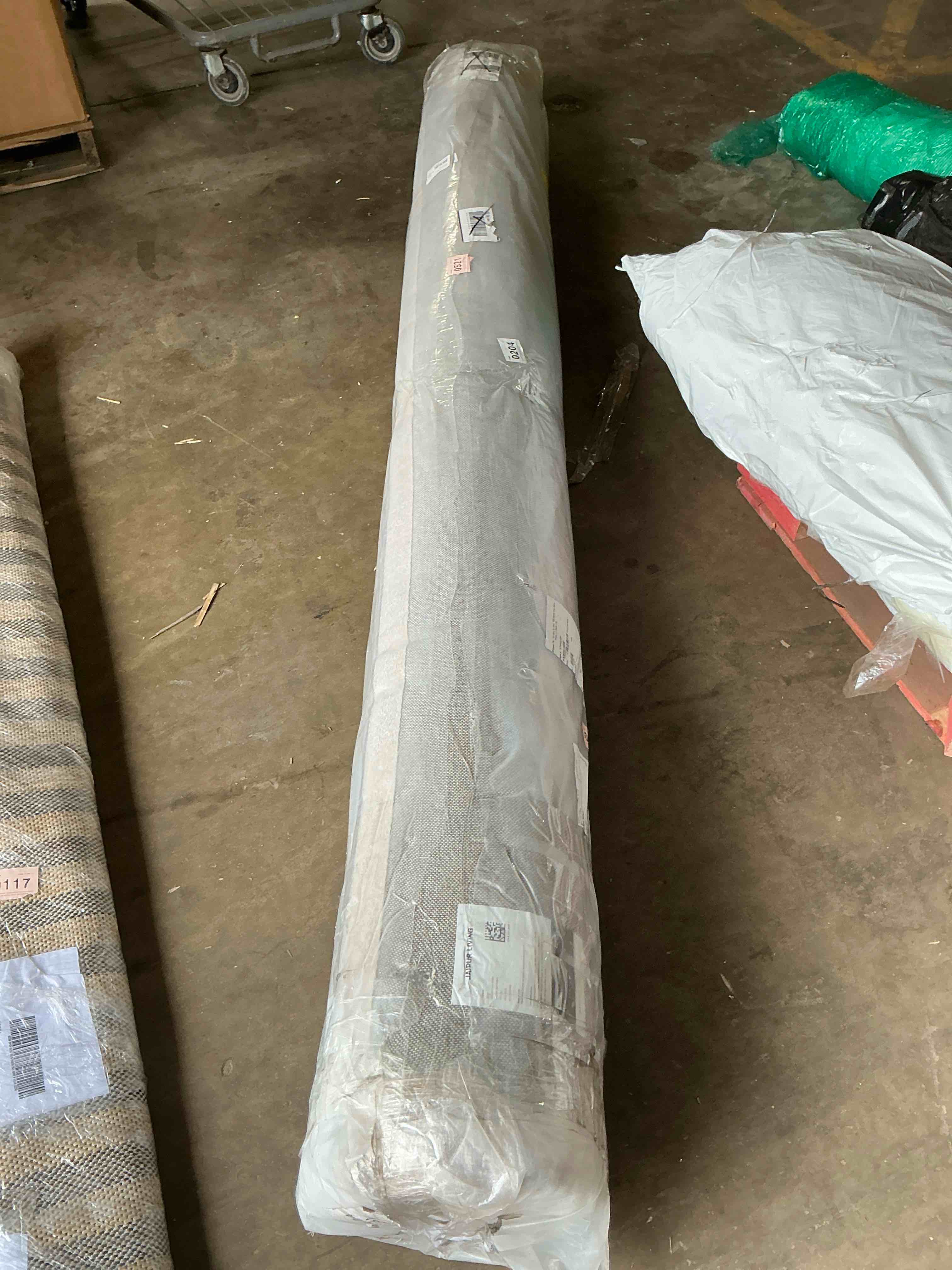 Condition photo showing Good Condition for Jaipur Living Town Handmade Geometric Gray/ Cream Area Rug