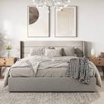 braya hydraulic lift up storage upholstered platform bed