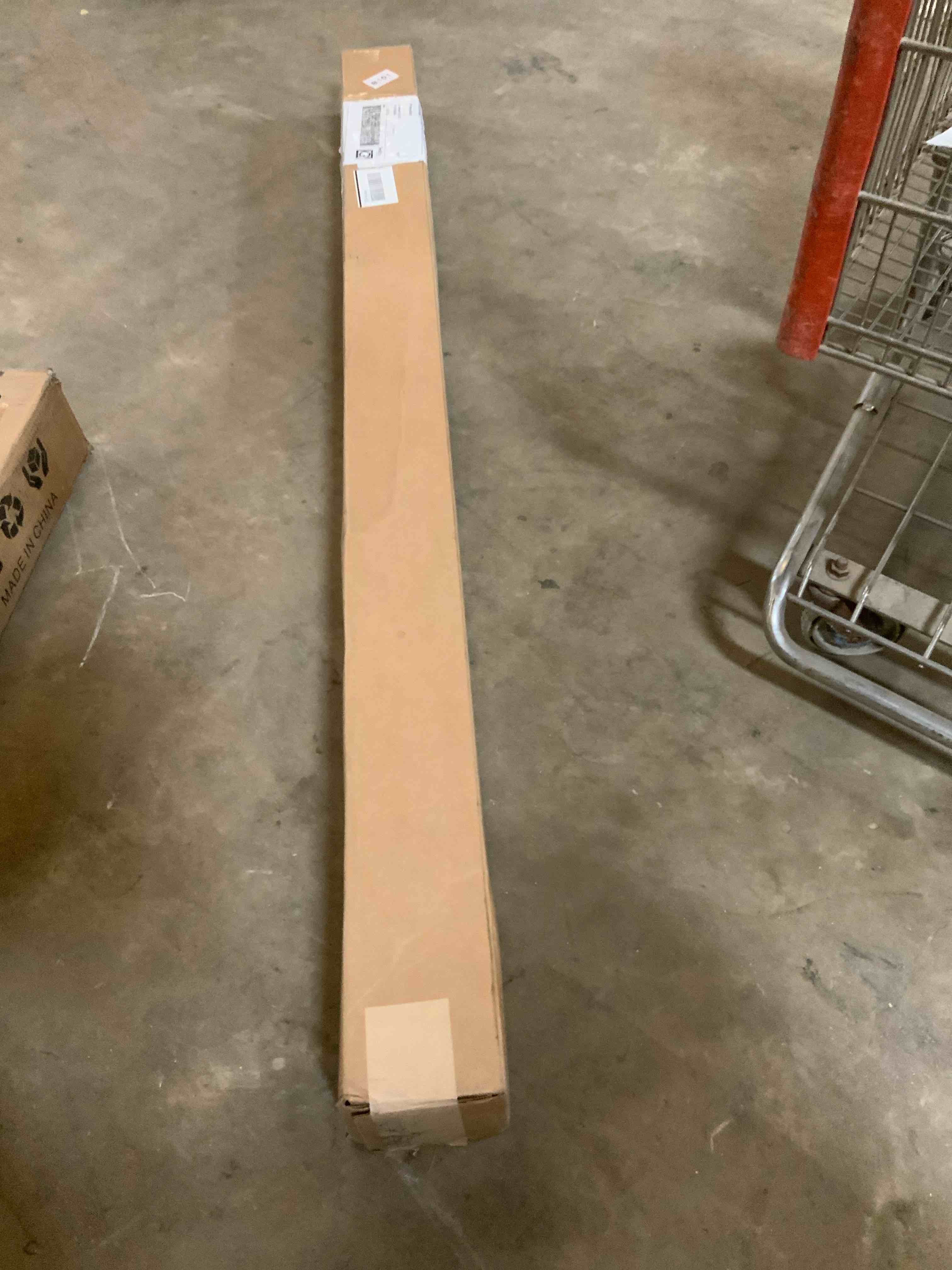 Condition photo showing Good Condition for Extra Large Wall Art Fabric Print - Deep Burnt Umber Abstract with Darkened Edges Artwork Decor for Living Room or Bedroom - "Frame Assembly Required (Unfinished Frame)"