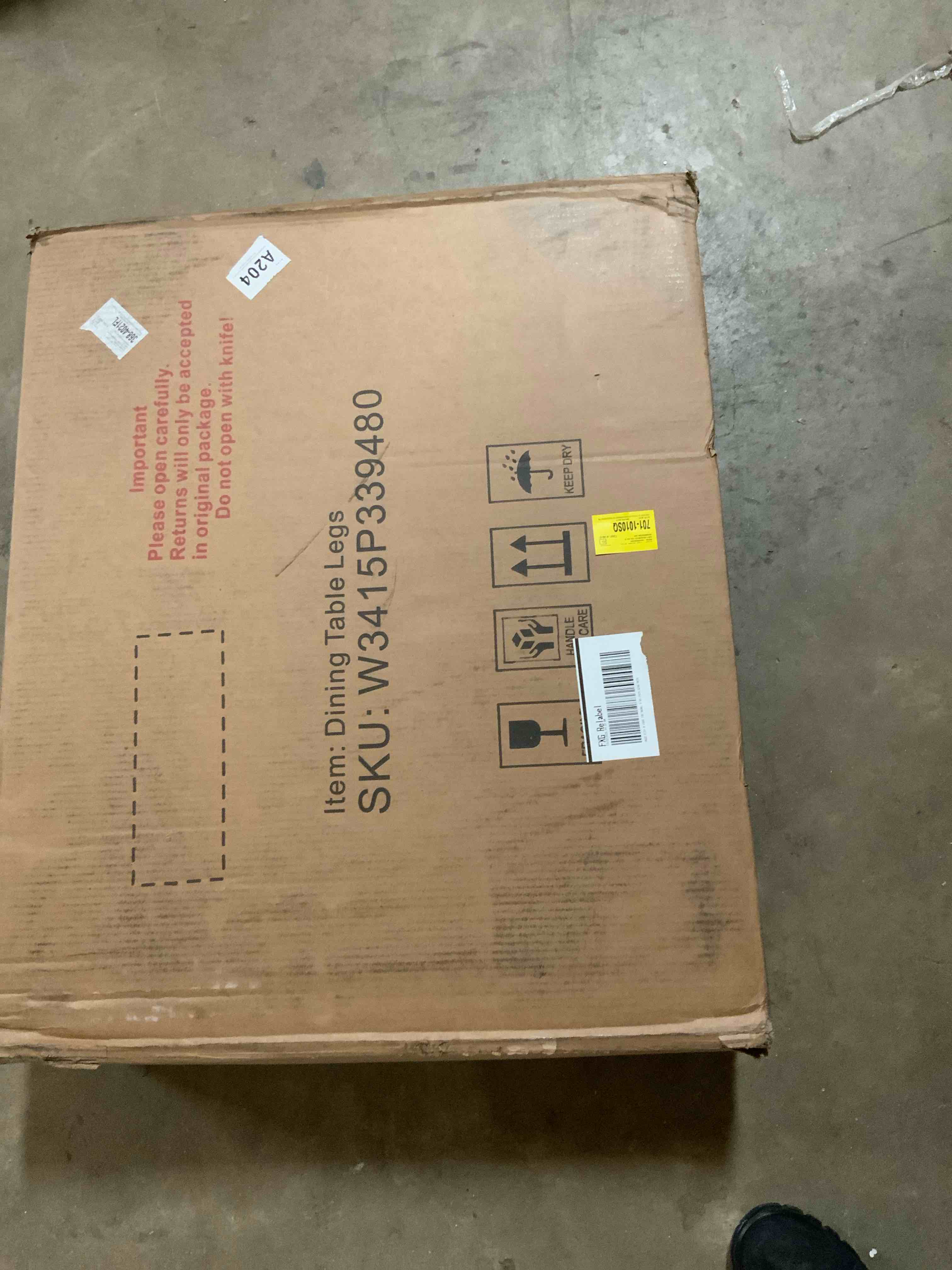 Condition photo showing Good Condition for 70in Oval Dining Table Sets  With PU Leather Chairs