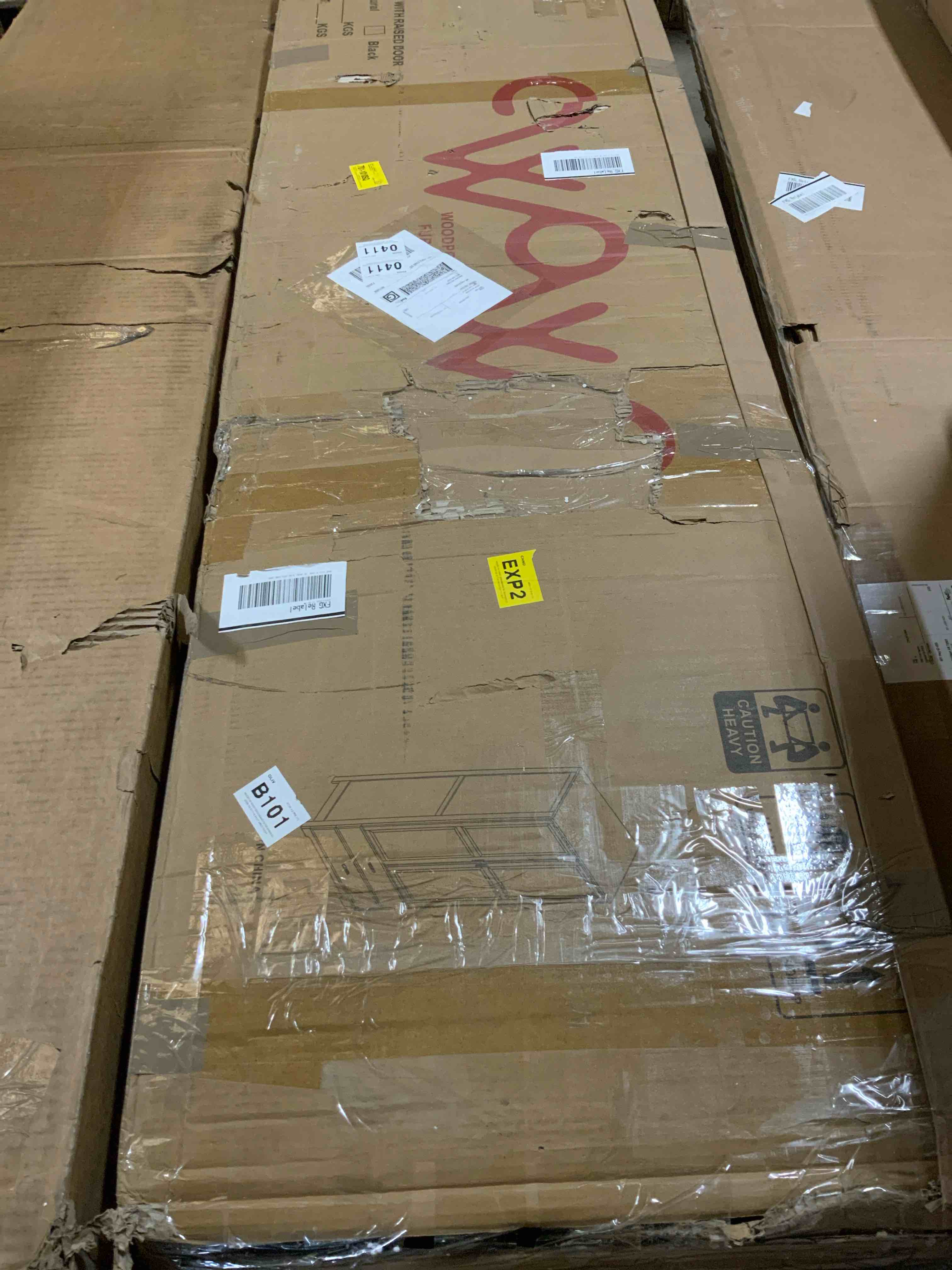 Condition photo showing Good Condition for Zulfa Better Home Products Pine Wood Closet with Raised Doors and 2-Drawers