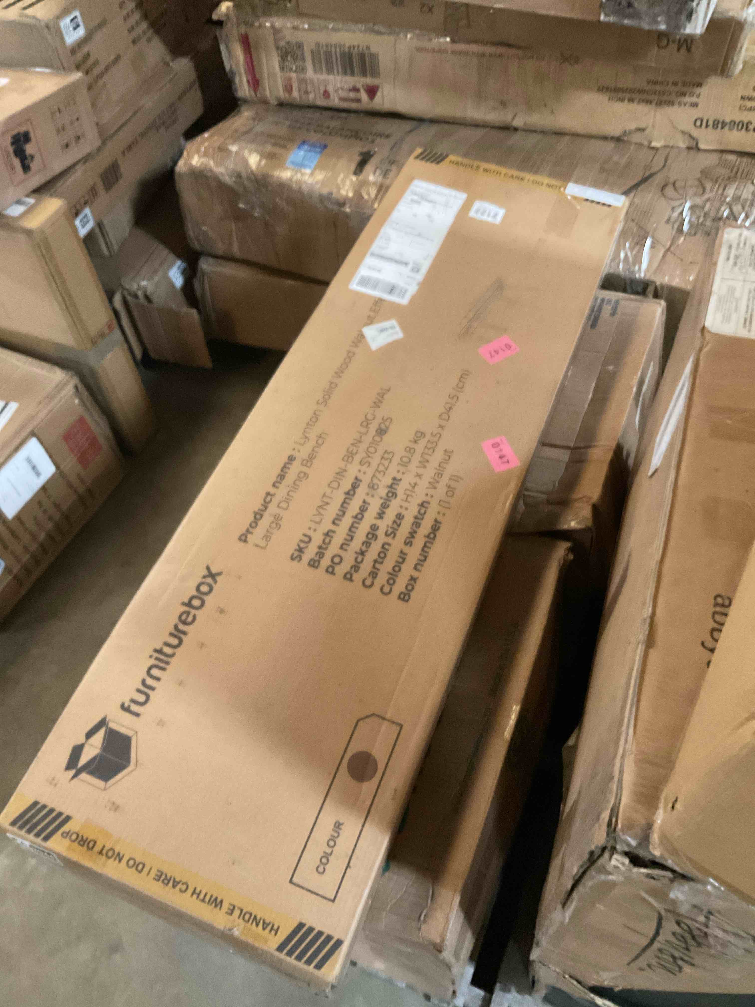 Condition photo showing Good Condition for Drea Solid Wood Bench - Traditional Rustic Farmhouse Kitchen Style