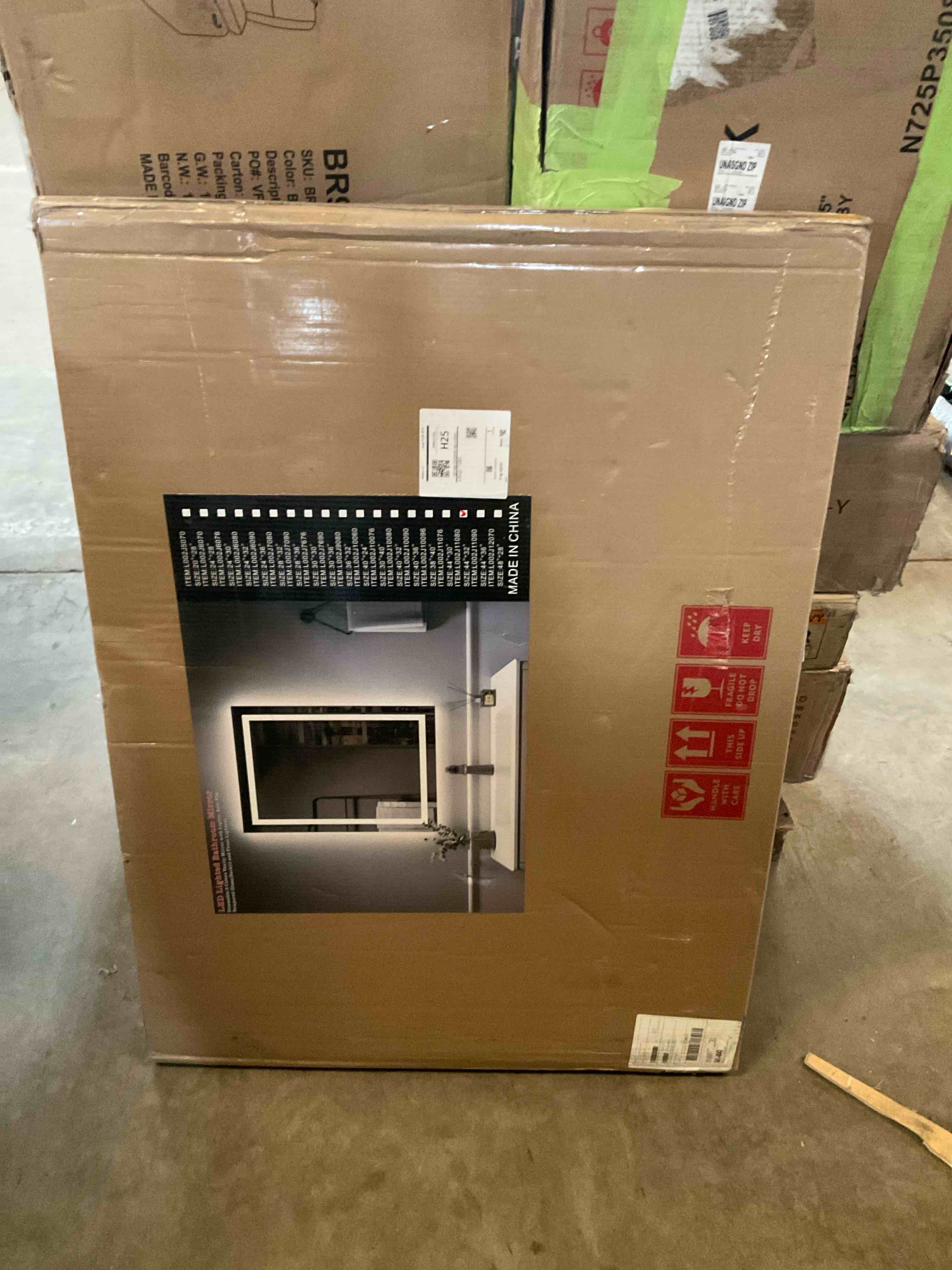 Condition photo showing Good Condition for Molly Frameless LED Front Light and Backlit 3 Colors Dimmable Anti-Fog Wall Bathroom Vanity Mirror