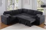 L-shaped Sectional Sofa Bed Pull Out Sleeper Couch With Storage Chaise