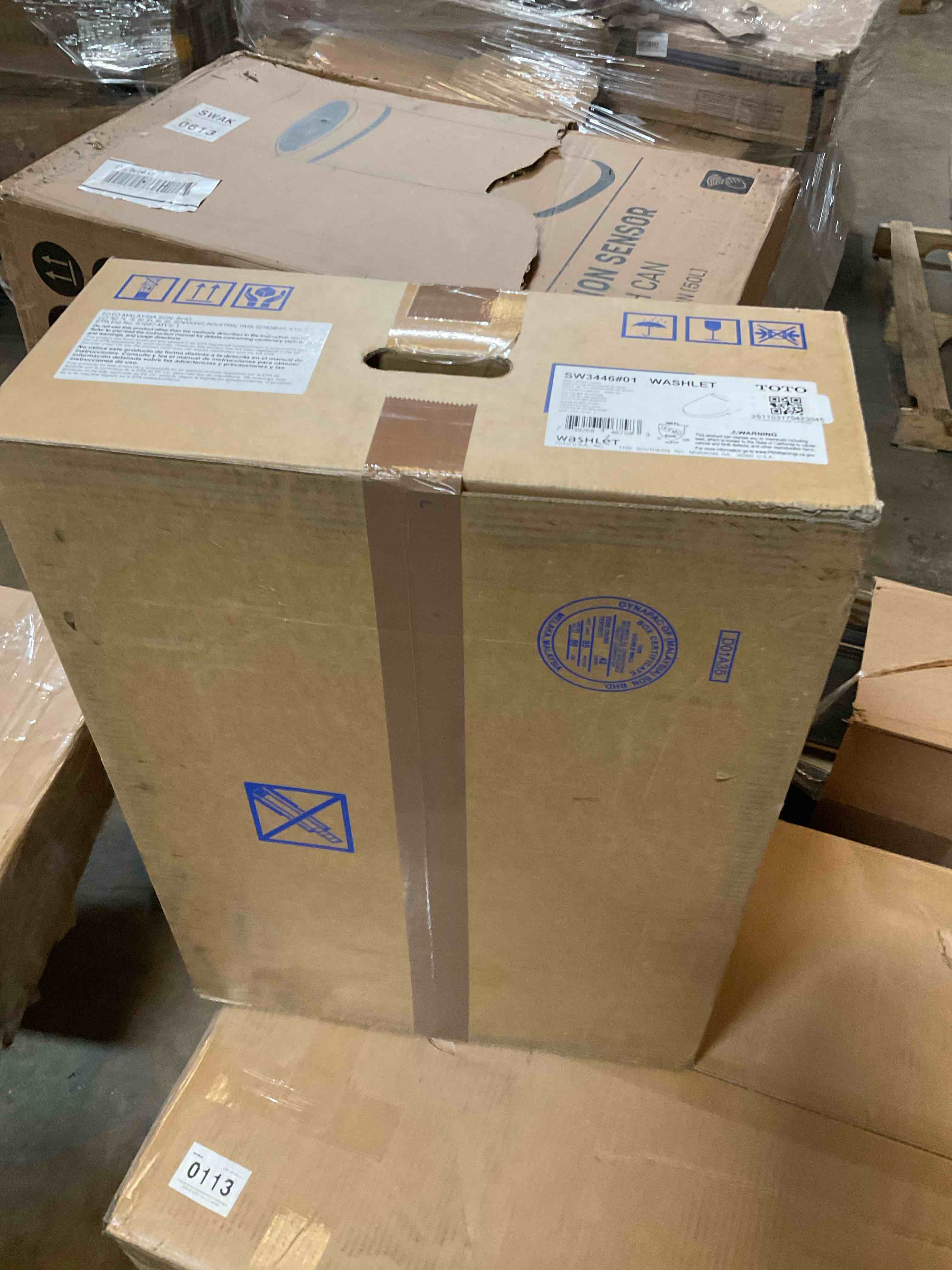 Condition photo showing Good Condition for TOTOÂ® WASHLET+Â®  Aquia IV Two-Piece Elongated Dual Flush 1.28 and 0.9 GPF Toilet and WASHLET S5 Bidet Seat, Cotton White - MW4463446CEMGN#01