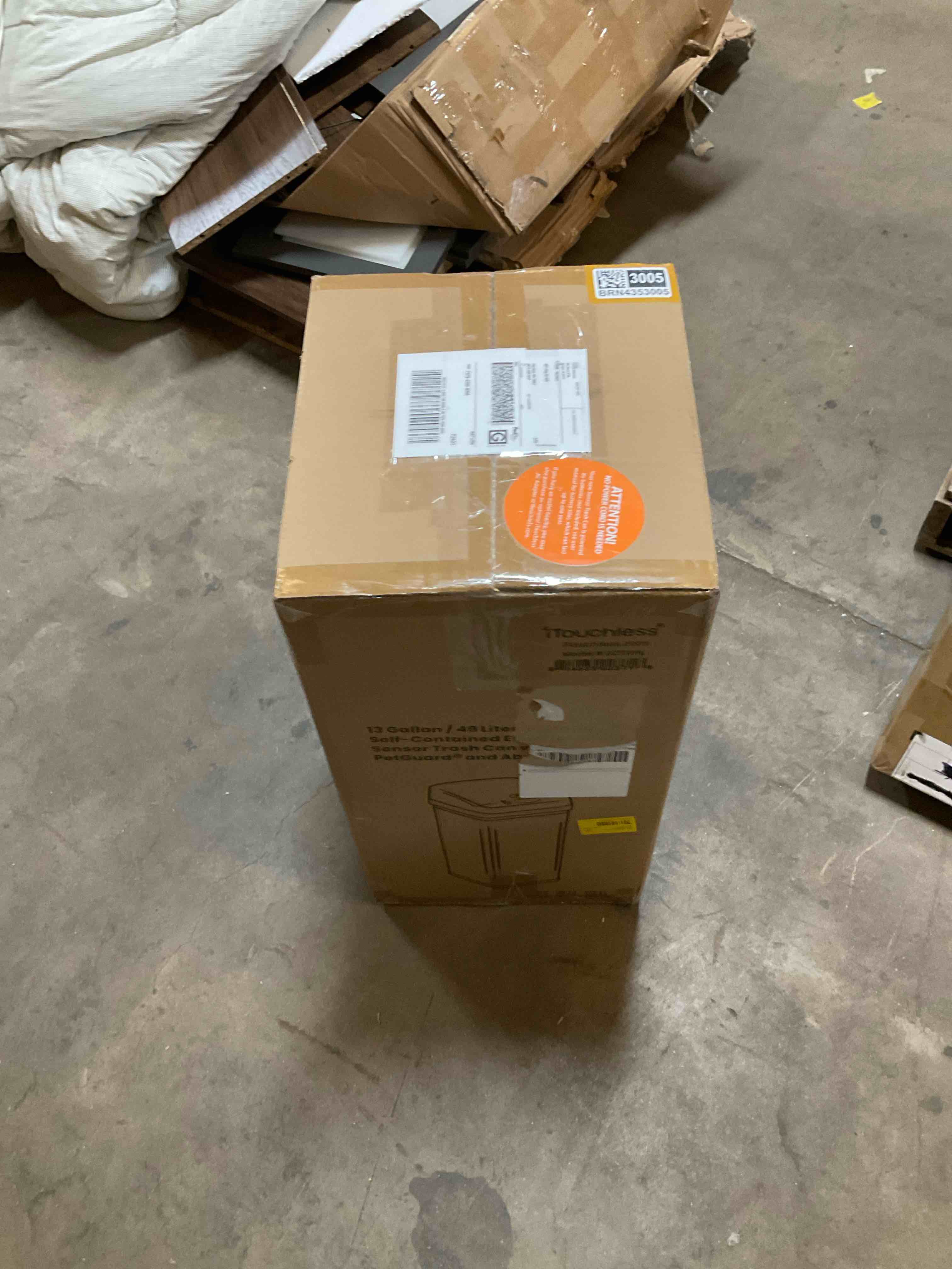 Condition photo showing Good Condition for Deodorizer PetGuard Stainless Steel 13 Gallon Motion Sensor Trash Can