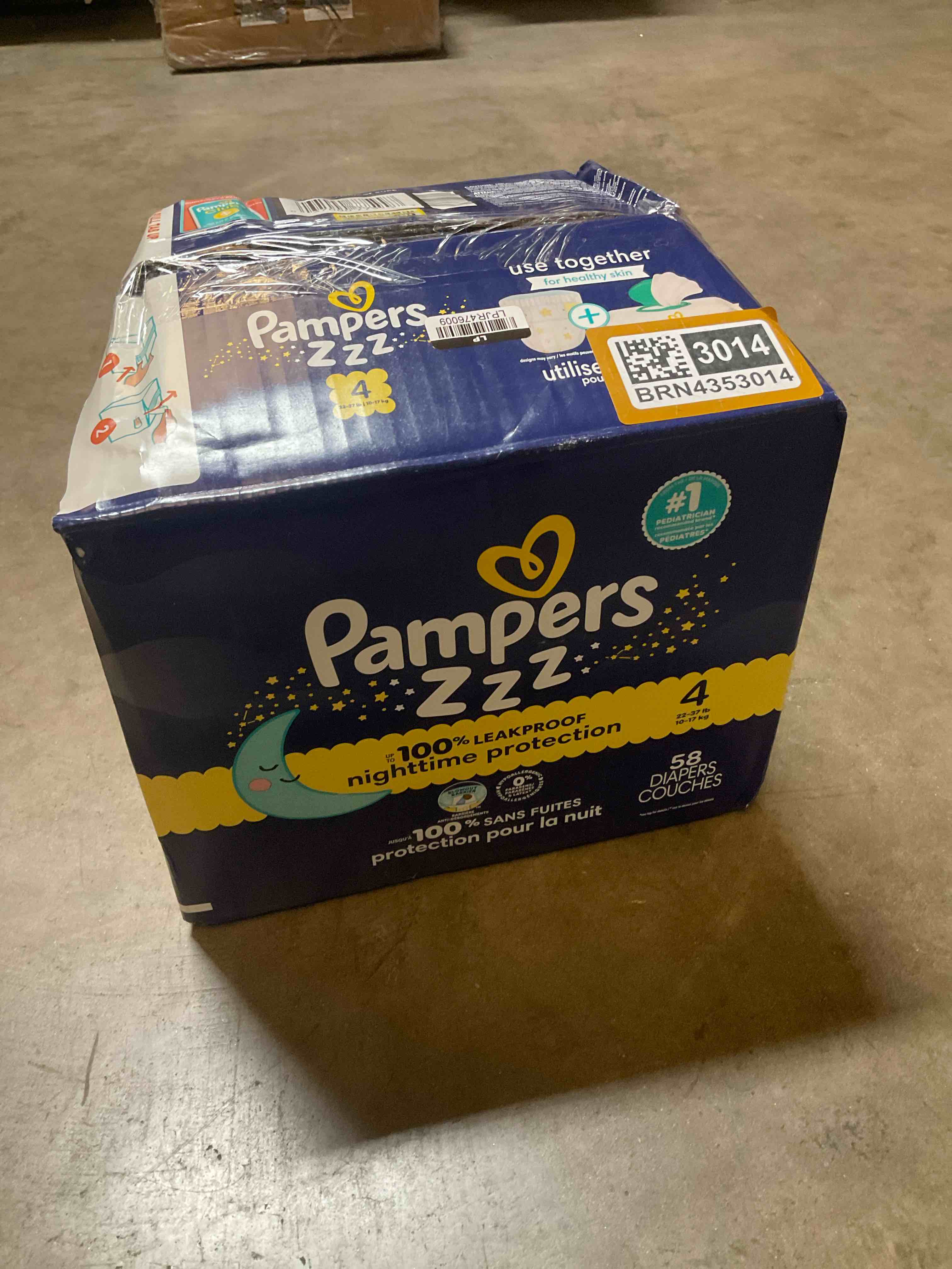 pampers 58 count
