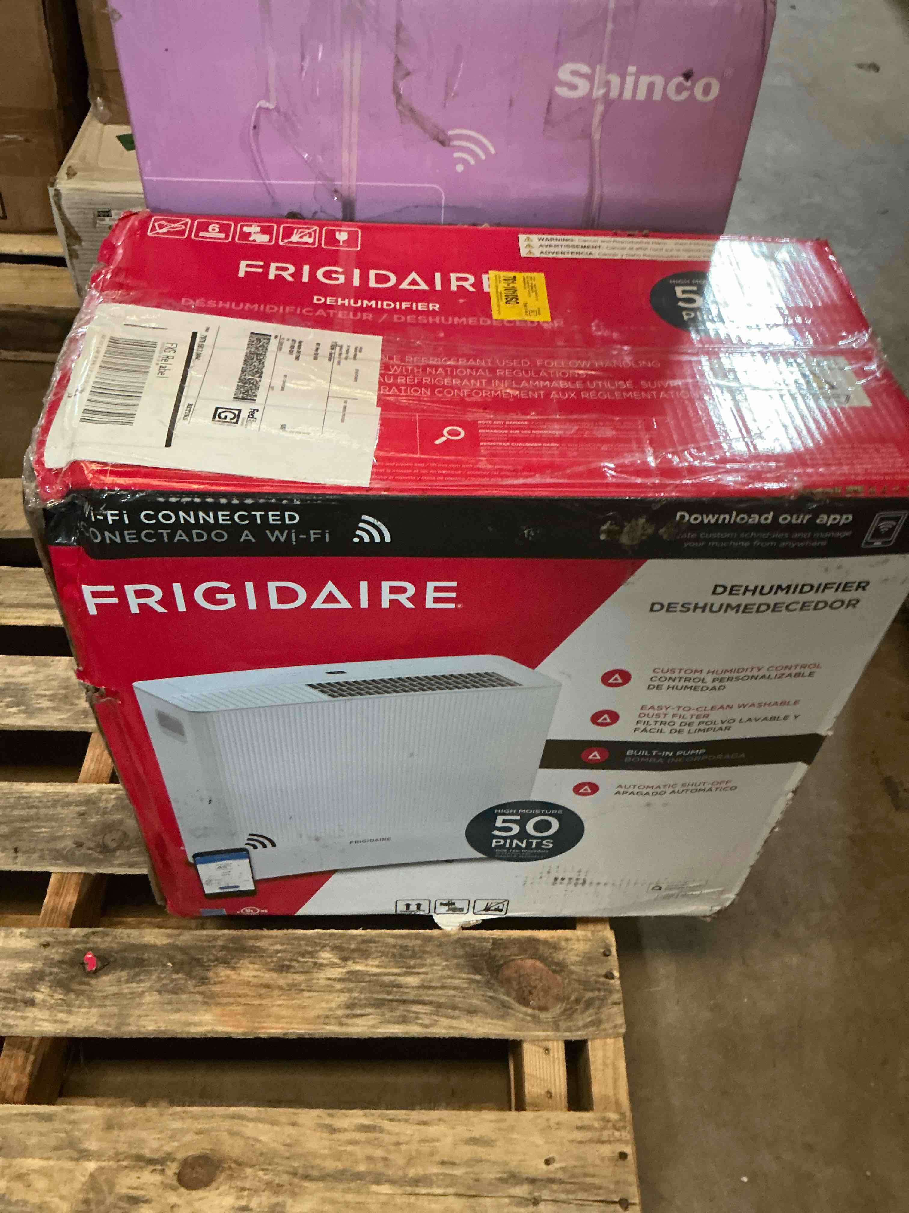 Condition photo showing Good Condition for Frigidaire 50 Pint Utility Dehumidifier With Pump