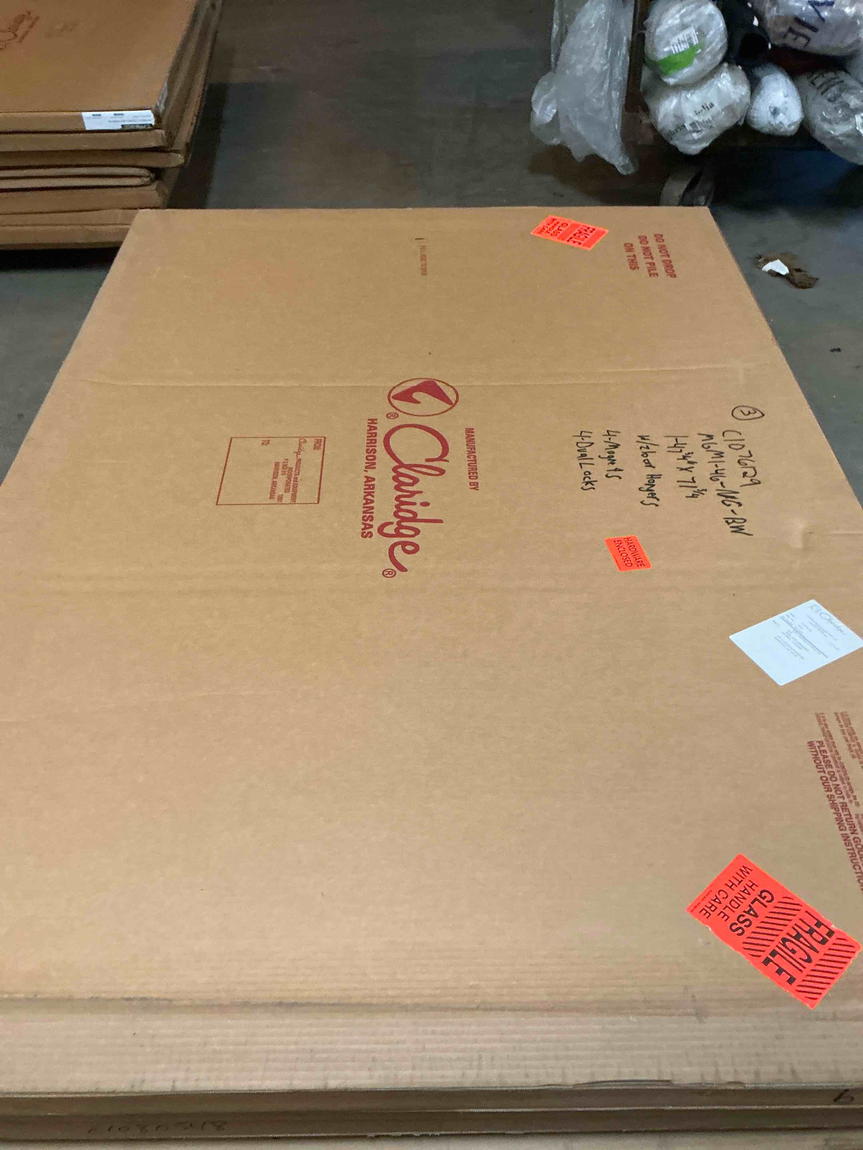 Condition photo showing Good Condition for claridge C1076129 magnetic glass whiteboard 48 x 72
