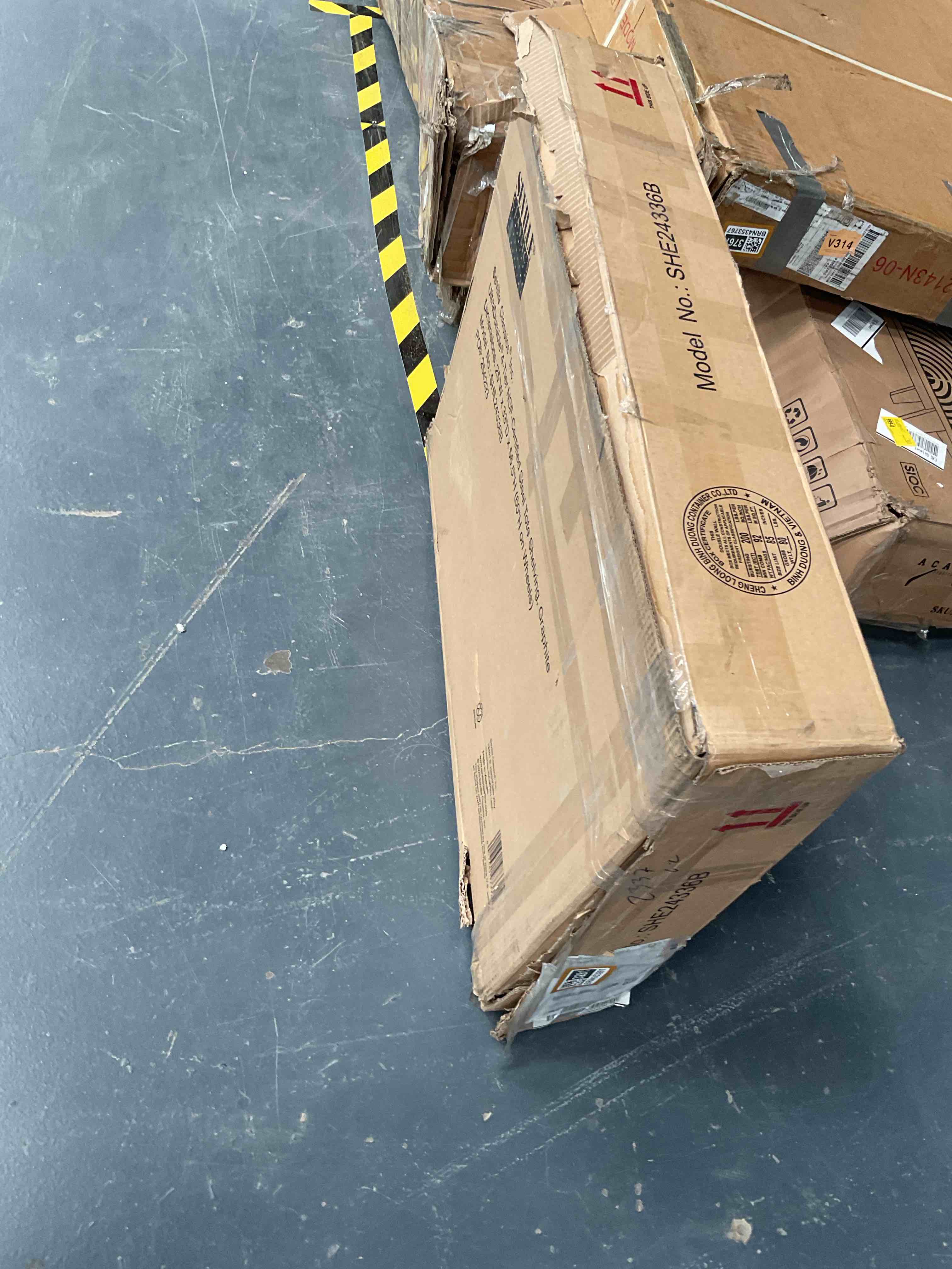 Condition photo showing Good Condition for ultra durable 4 tier nsf certified steel tote shelving graphite