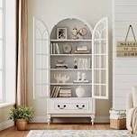 66.9" tall arched kitchen pantry cabinets