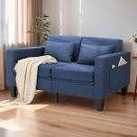 Condition photo showing Good Condition for 58'' upholstered sleeper sofa