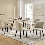 modern dining accent chairs set of 6 for kitchen, dining room, living room