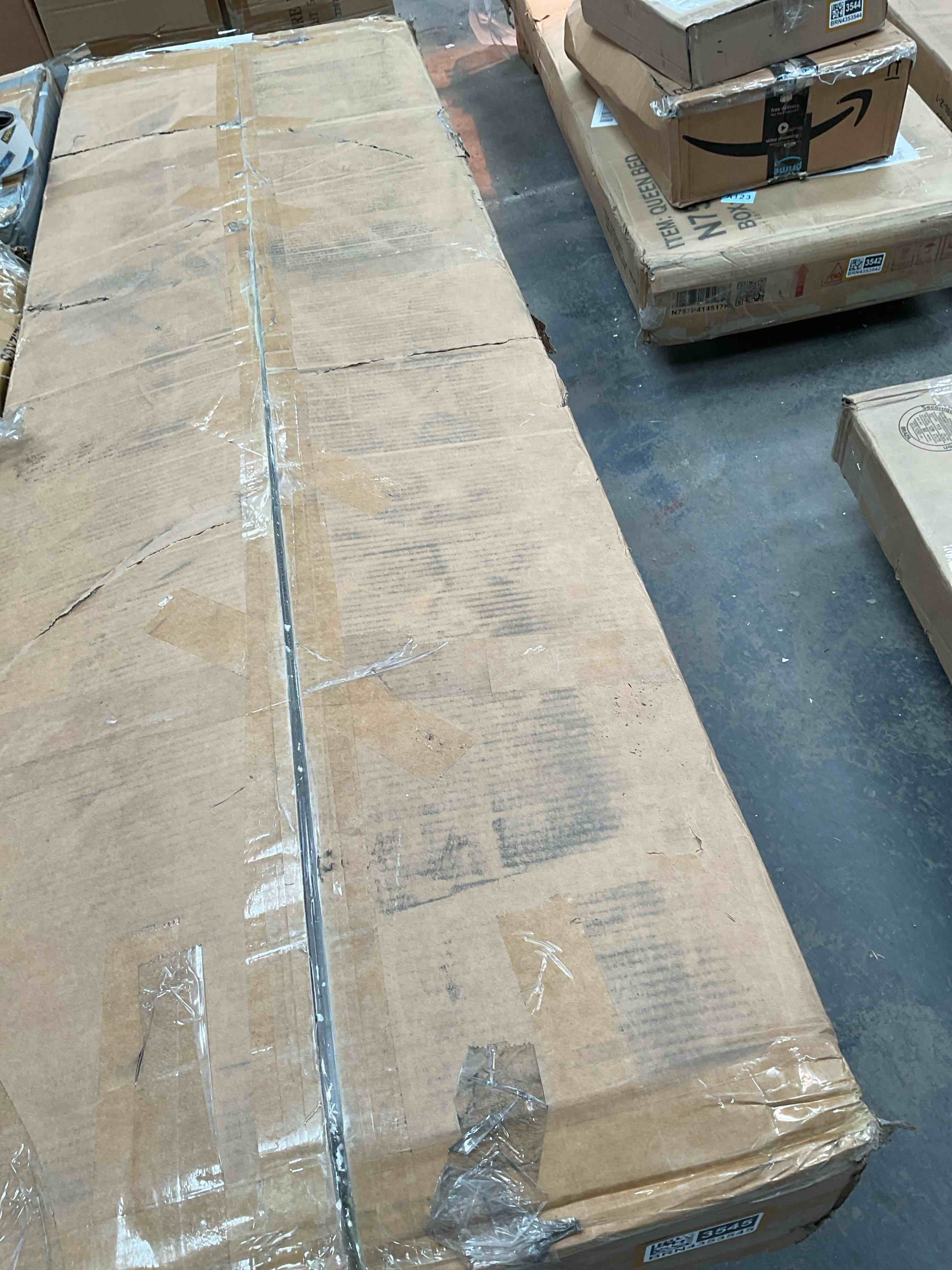 Condition photo showing Good Condition for 63" height adjustable computer desk with 3 drawers farmhouse electric standing desk