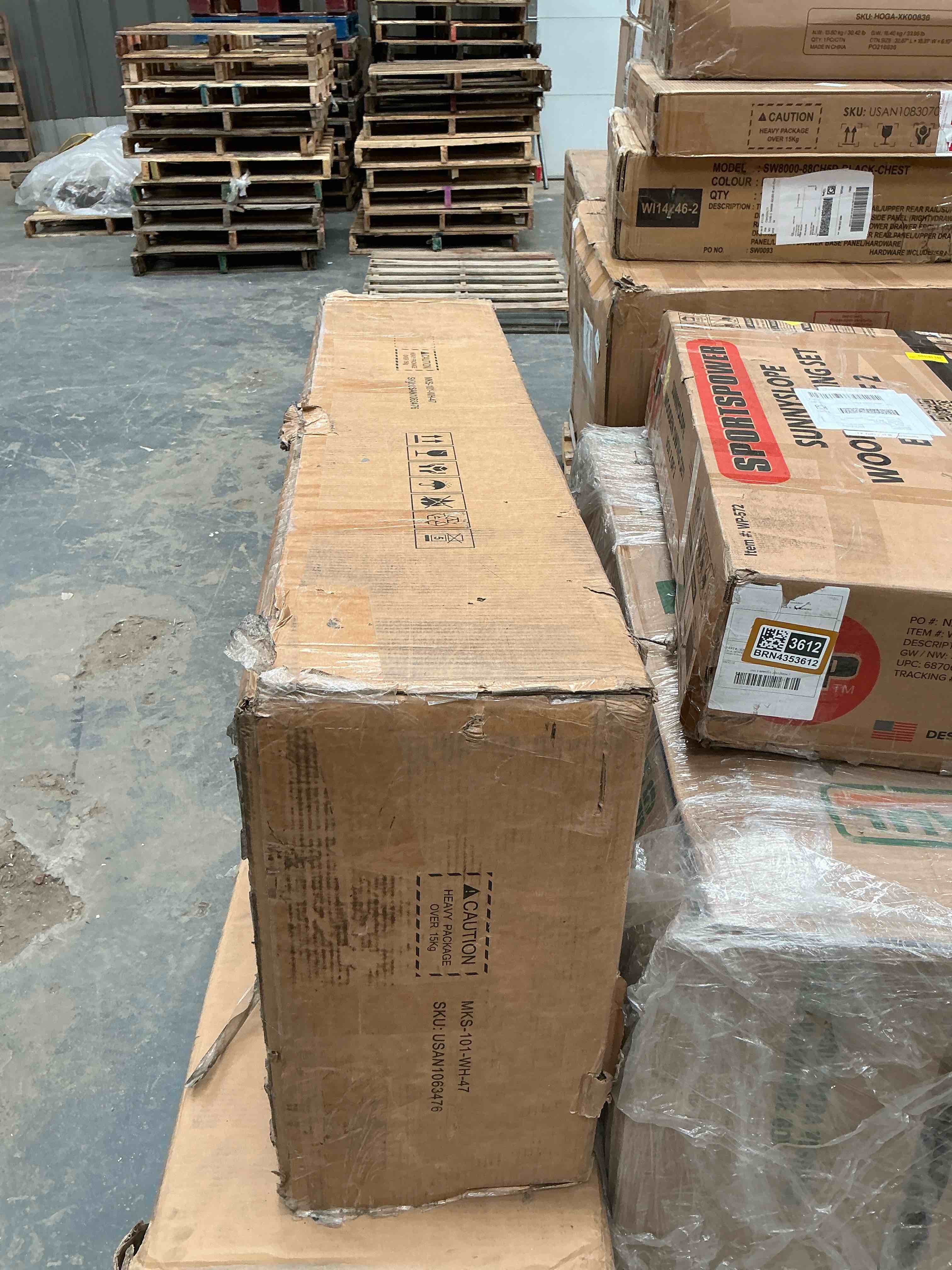 Condition photo showing Good Condition for 81.6" kitchen island with extendable dining table 2 drawers and 2 doors cabinet for kitchen