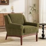 armchair with solid wood legs