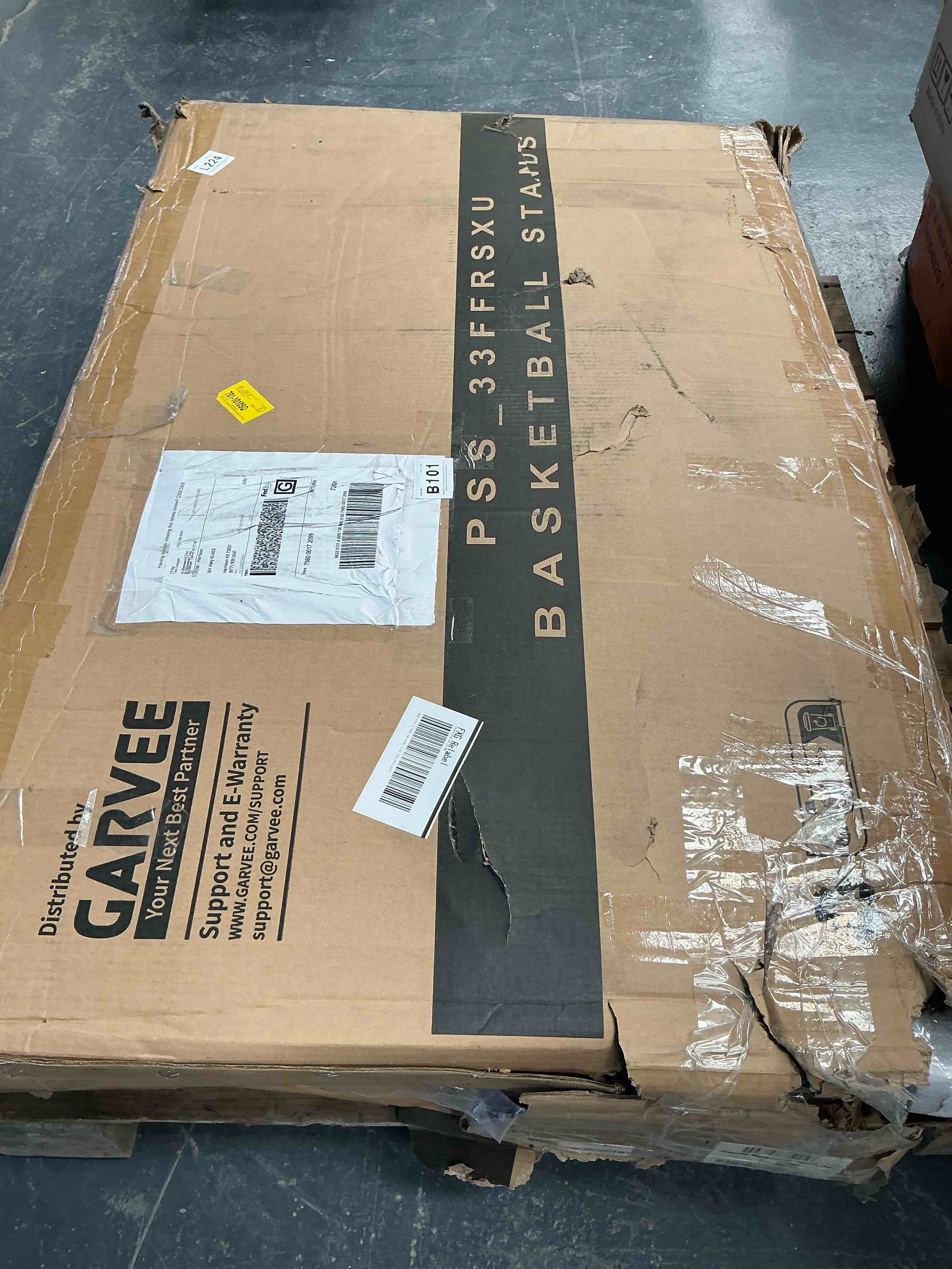 Condition photo showing Good Condition for 52 inch shatterproof backboard adjustable outdoor basketball hoop system height range 4.9-10ft portable base with wheels & weight perfect for backyard driveway or poolside play