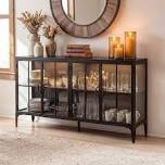 (INCOMPLETE) 63" W Sideboard Cabinet Buffet Storage Cabinet