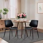 orise modern upholstered dining chairs with walnut bentwood