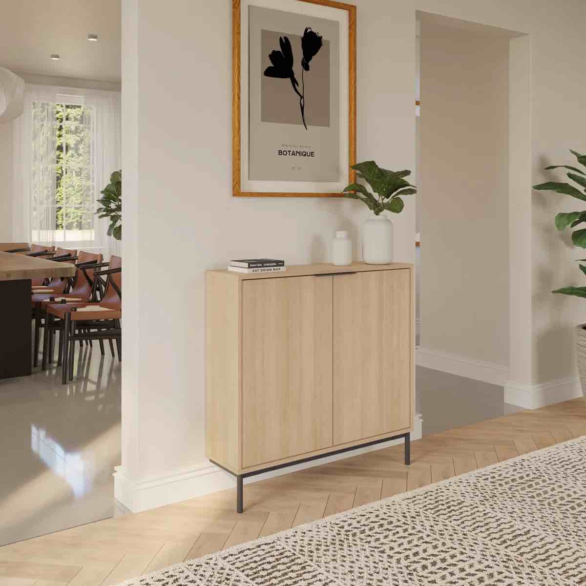 Slim 2-door Storage Console