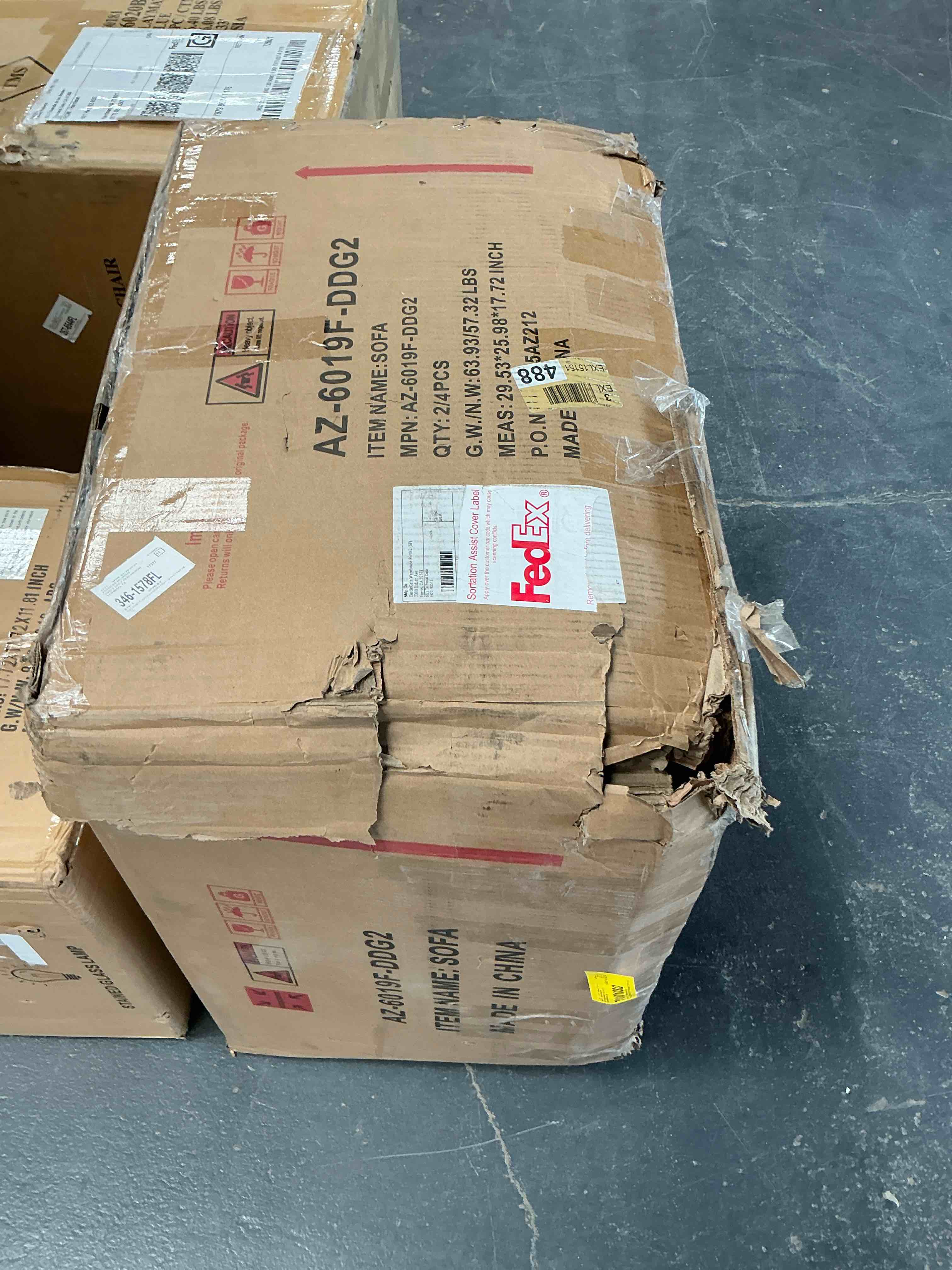 Condition photo showing Good Condition for grey sofa