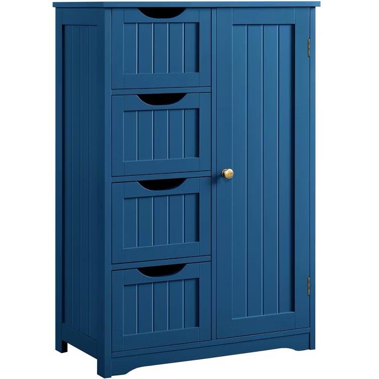 Yaheetech Navy Blue 5 Drawer Dresser