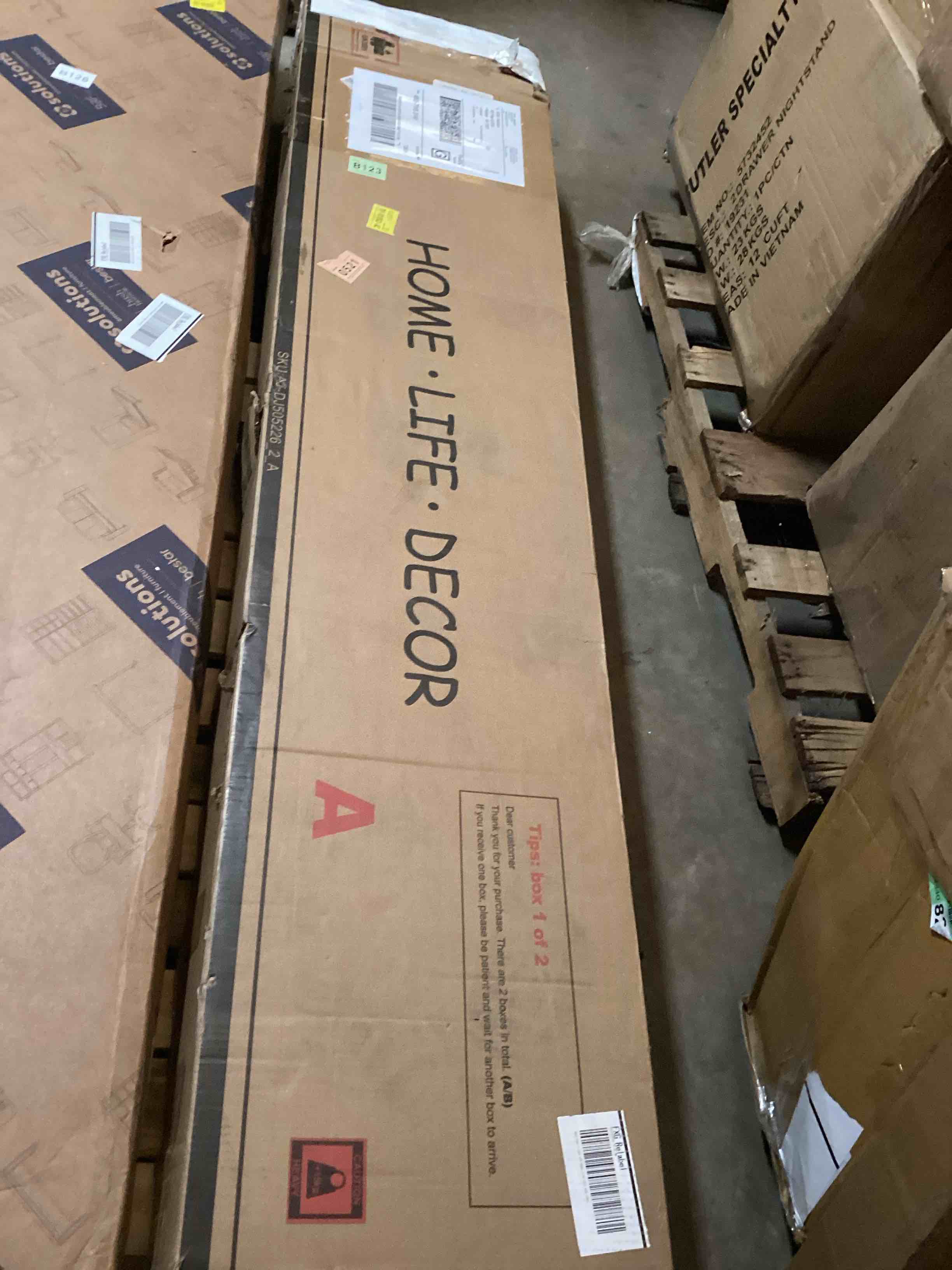 Condition photo showing Good Condition for loft bed with desk and charging station, metal loft bed with 8 drawers storage and led lights, 4 open storage shelves,