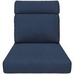 24.5 x 27 inch sunbrella outdoor cushion for high back chair, 6 inch thick outdoor replacement cushion, patio wicker chair cushion set